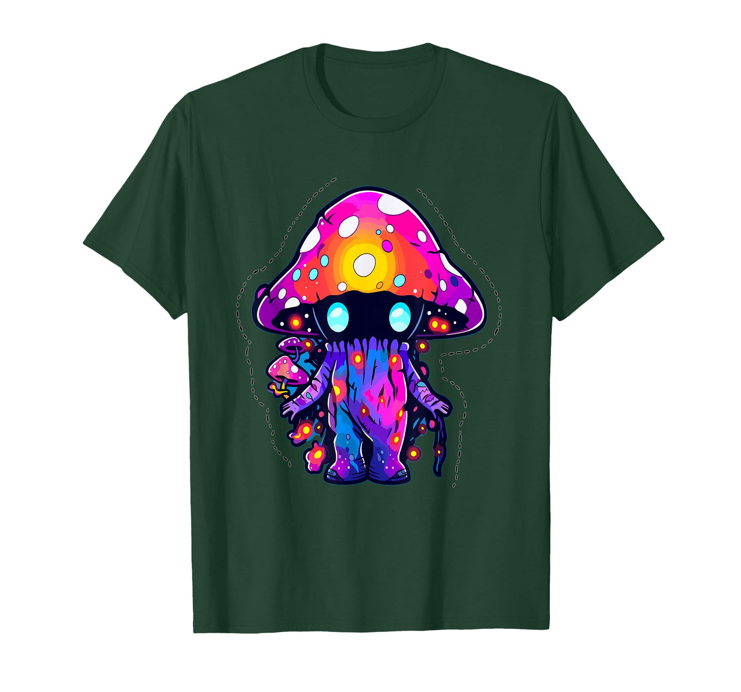 EDM Festival Trippy Art Mushroom Psychedelic Rave T-Shirt
