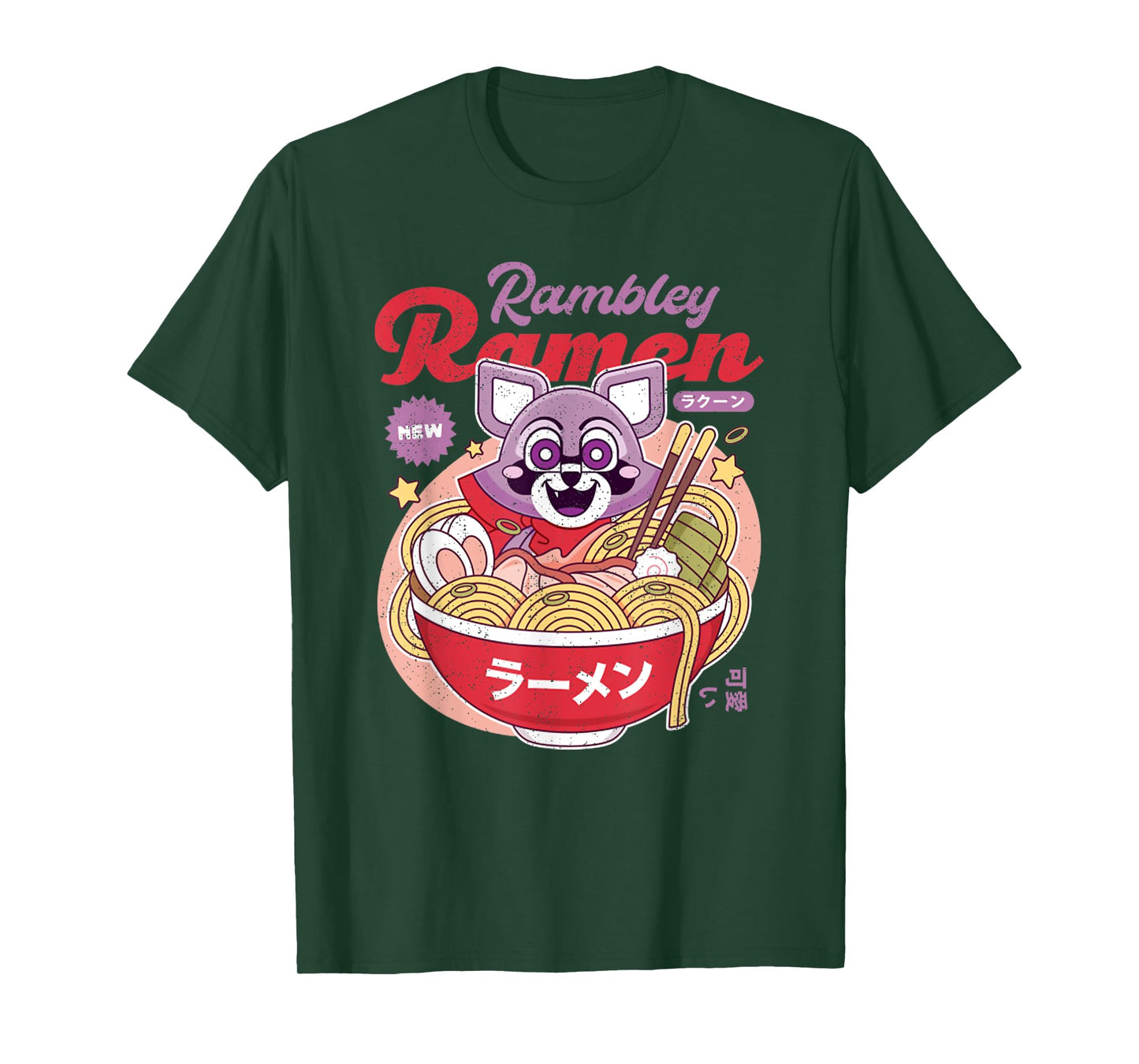 Vintage Rambley The Japanese Raccoon Ramen T-Shirt