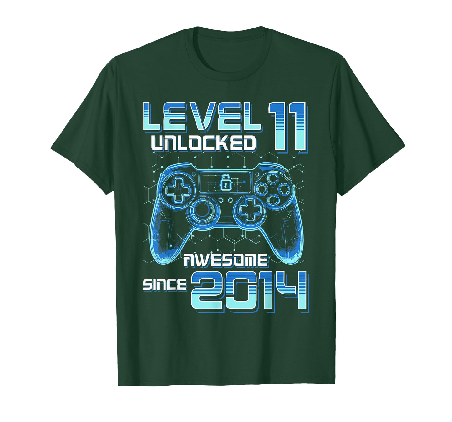 Level 11 Unlocked Video Game Party 11th Birthday Gamer Boys T-Shirt