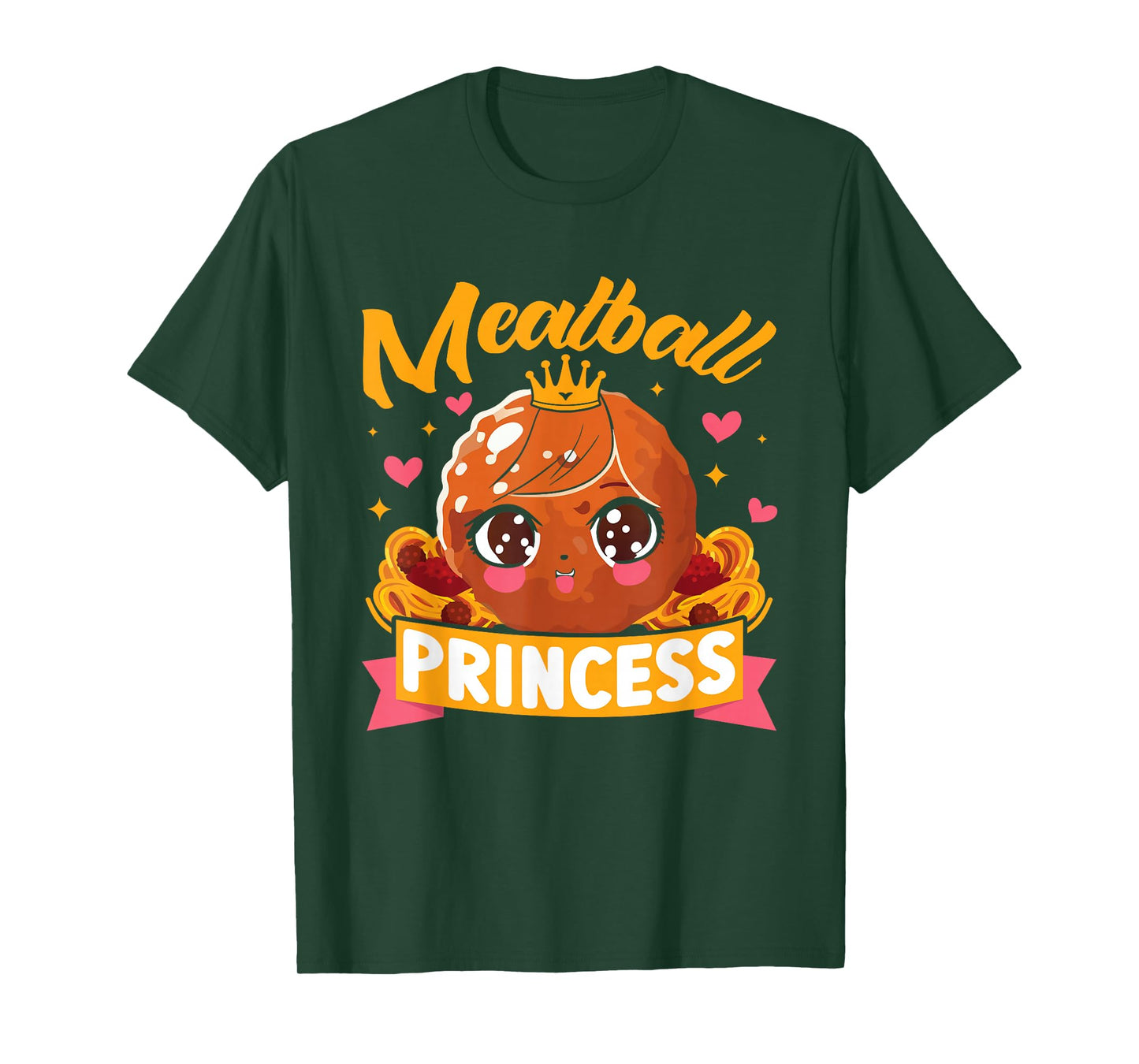 Kids Meatball Princess Funny T-Shirt