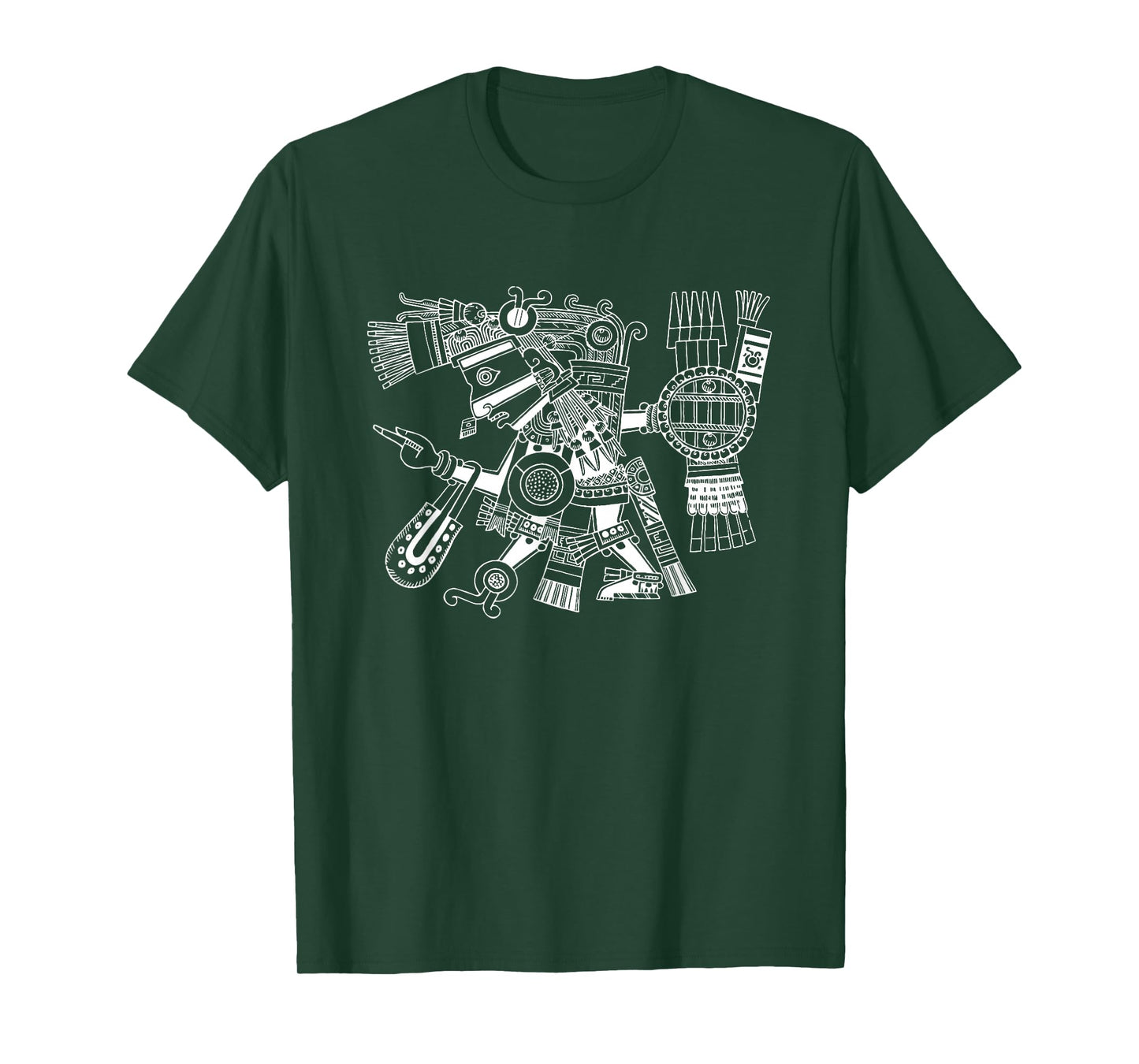 Maya patron deity Tezcatlipoca warrior Aztec Indians Mexico T-Shirt