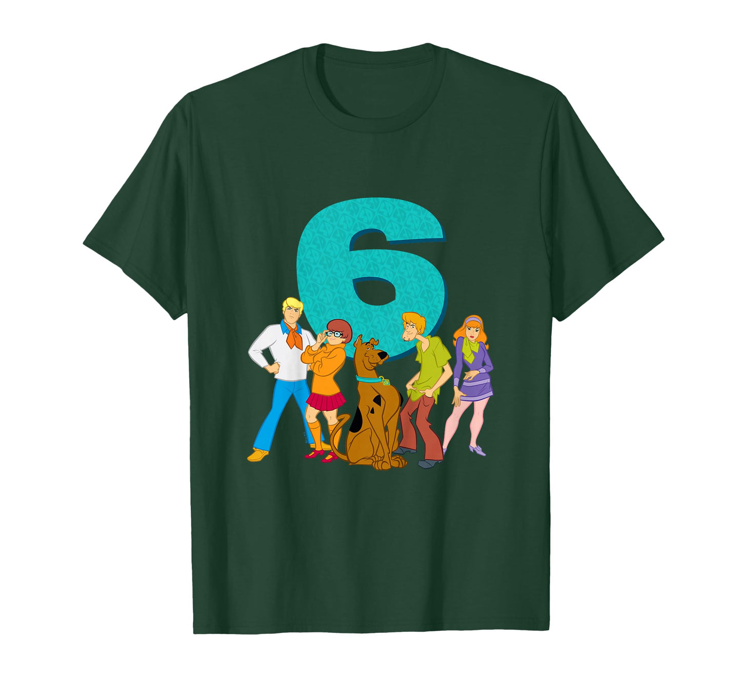 Kids Scooby-Doo 6th Birthday This Meddling Kid is 6 T-Shirt