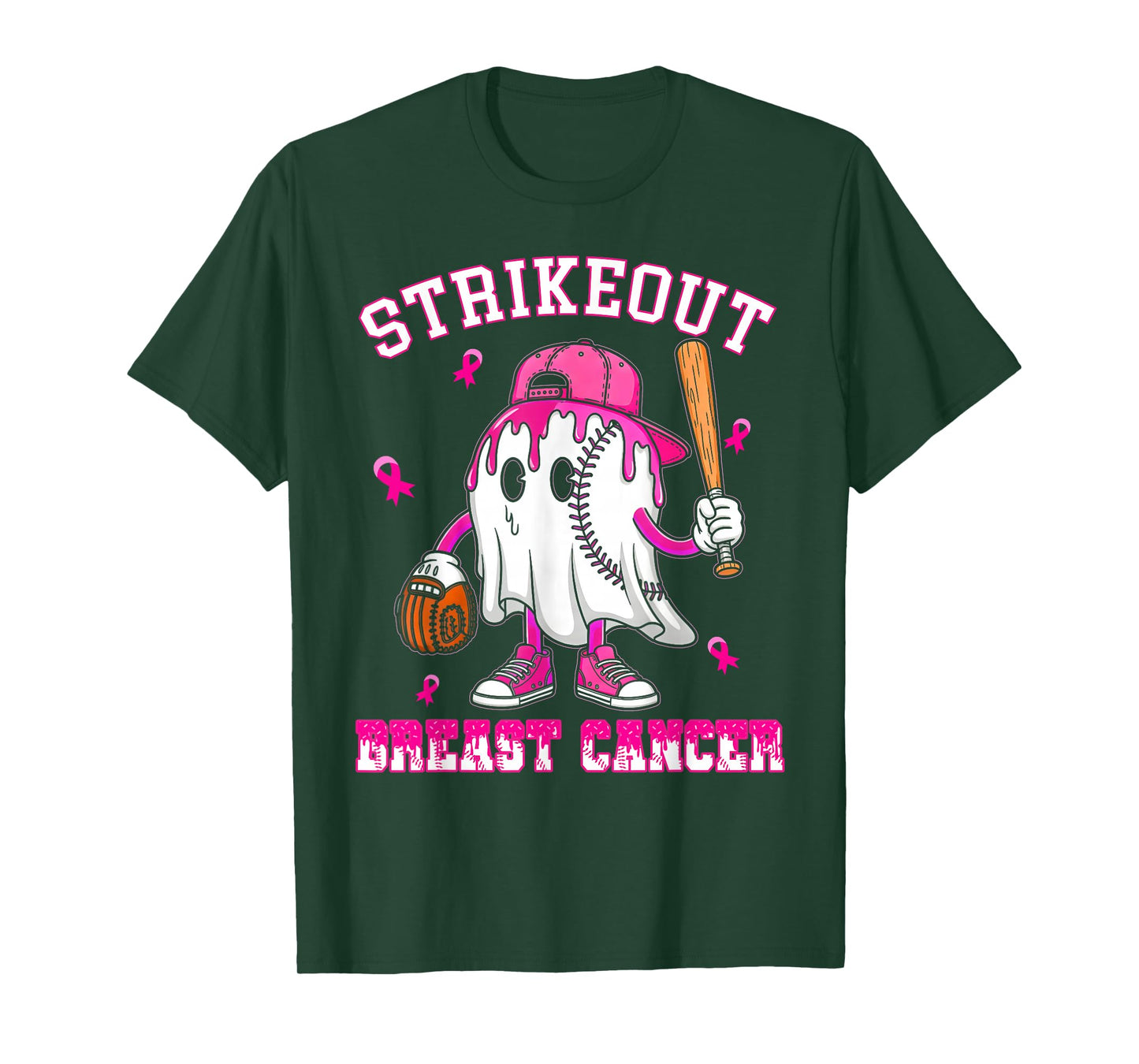 Strike Out Breast Cancer Baseball Fight Awareness Men Women T-Shirt