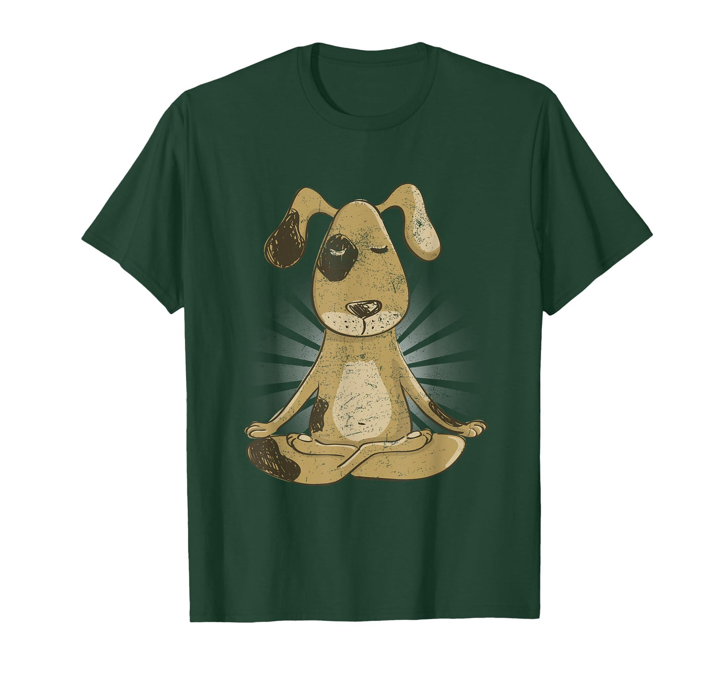 Yoga Meditation Dog Zen Men Women Kids T-Shirt