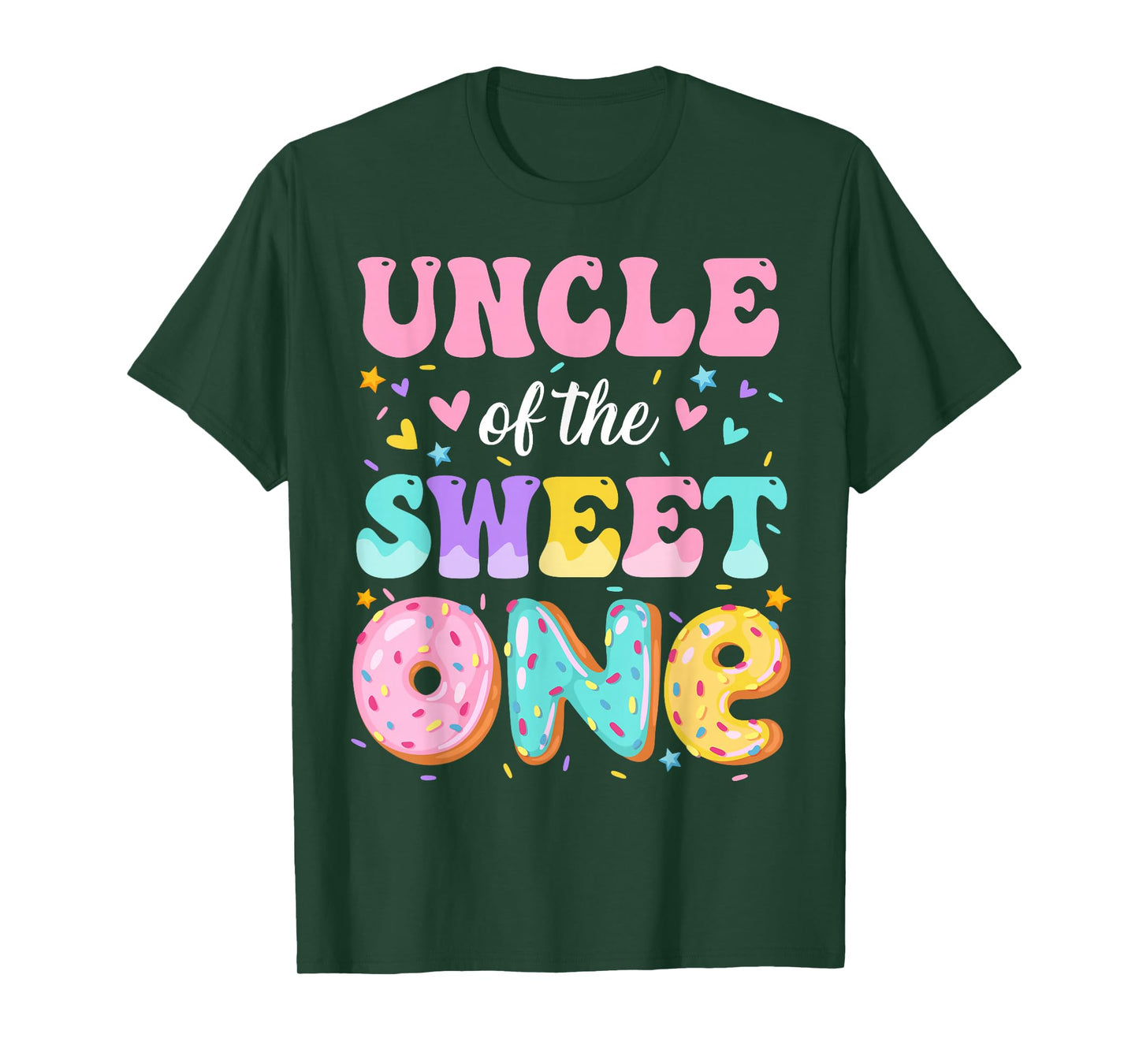 Uncle Of The Sweet One 1st Birthday Donut Bday Party T-Shirt