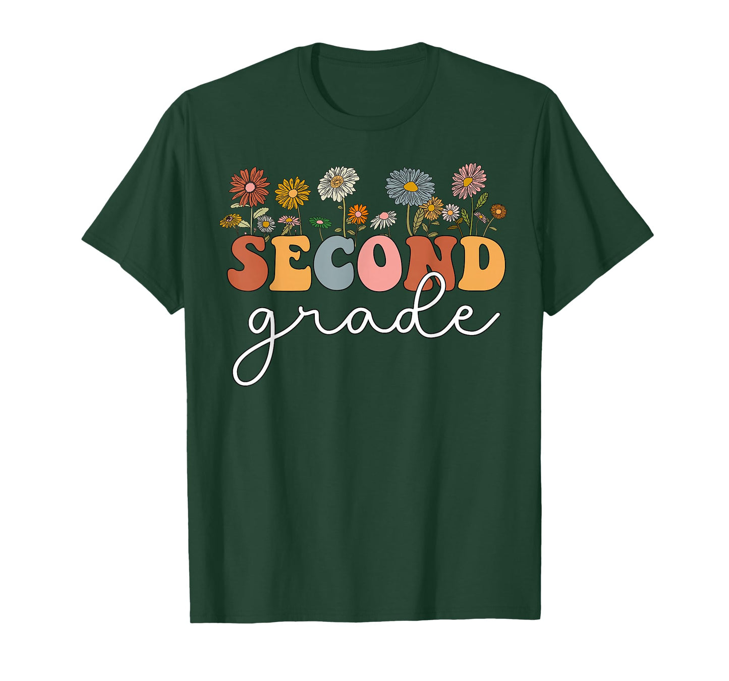 Second Grade Teacher Wildflower 2nd Grade Back To School T-Shirt
