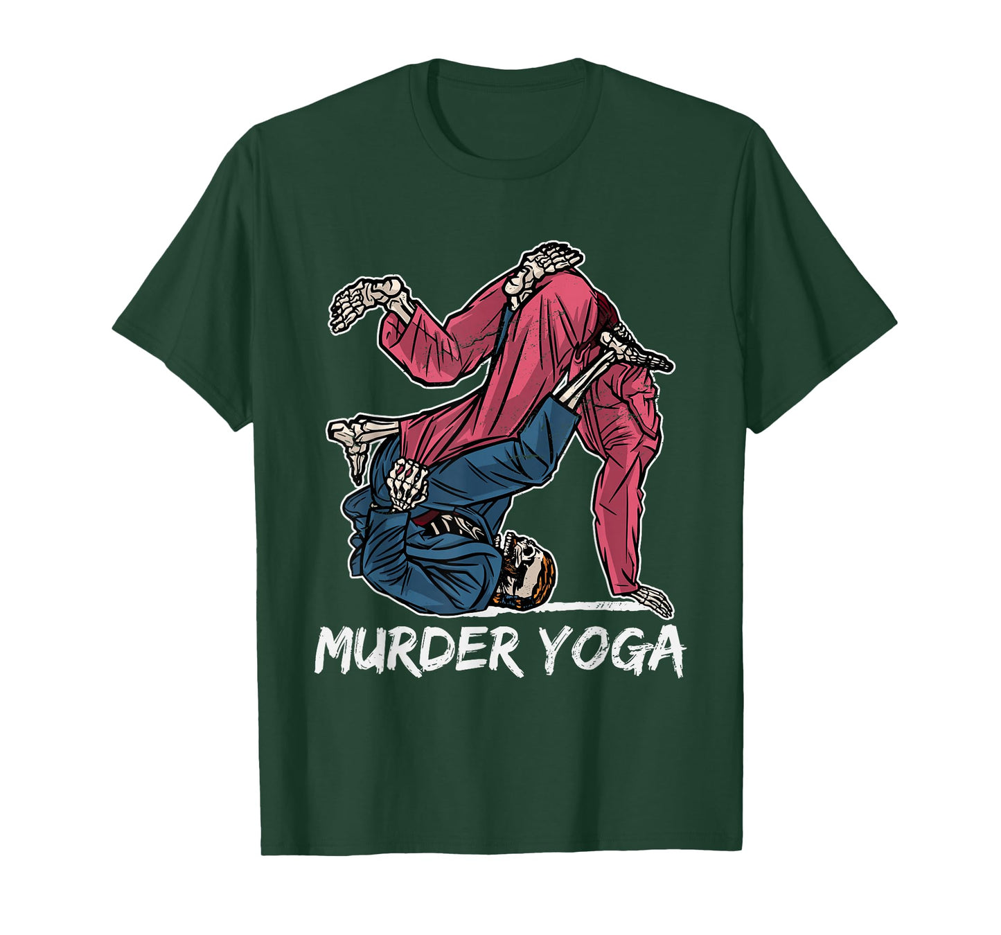 Retro Brazilian Jui Jitsu Clothing Murder Yoga BJJ Grappling Vintage Jujutsu Martial Arts T-Shirt