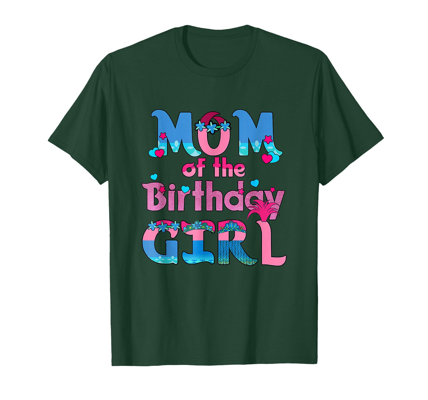 Family Party Decorations Mom Of The Birthday Girl T-Shirt