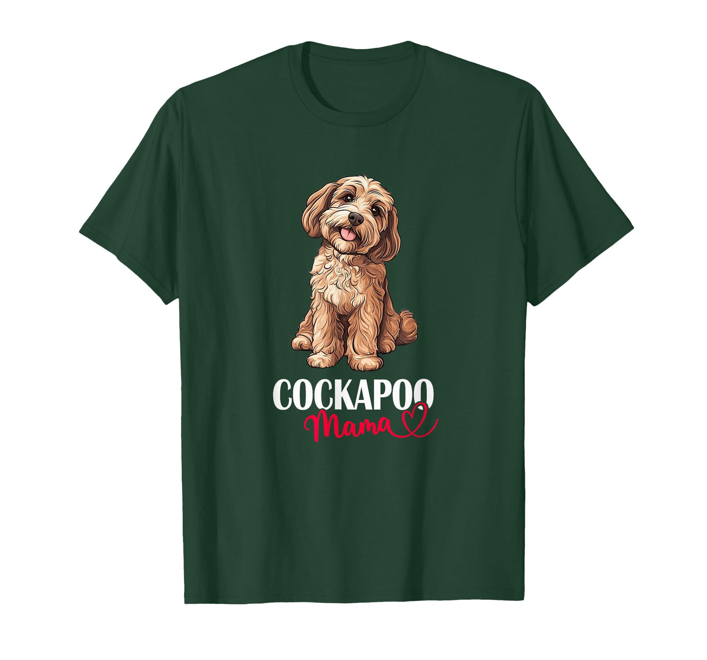 Womens Cute Illustration for Owners Lovers Mom Cockapoo Mama T-Shirt