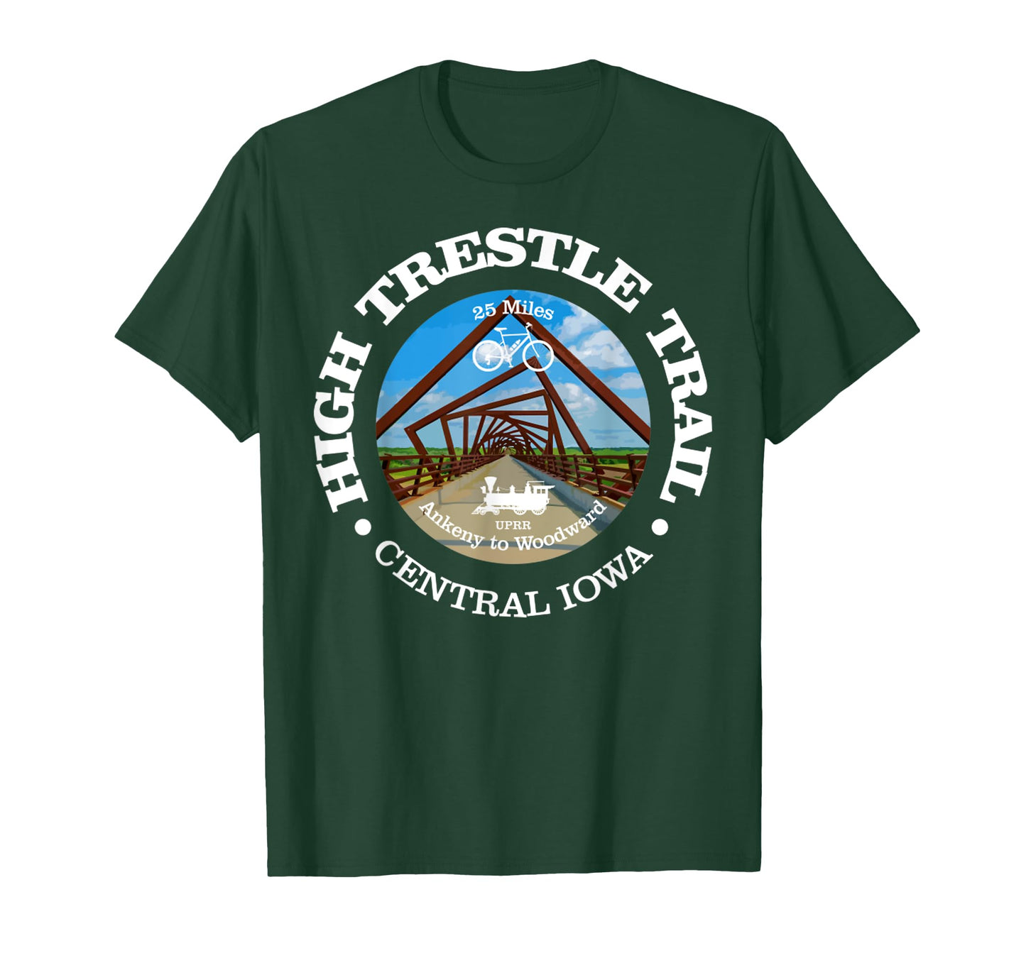 High Trestle Trail Funny Cycling High Trestle Iowa T-Shirt