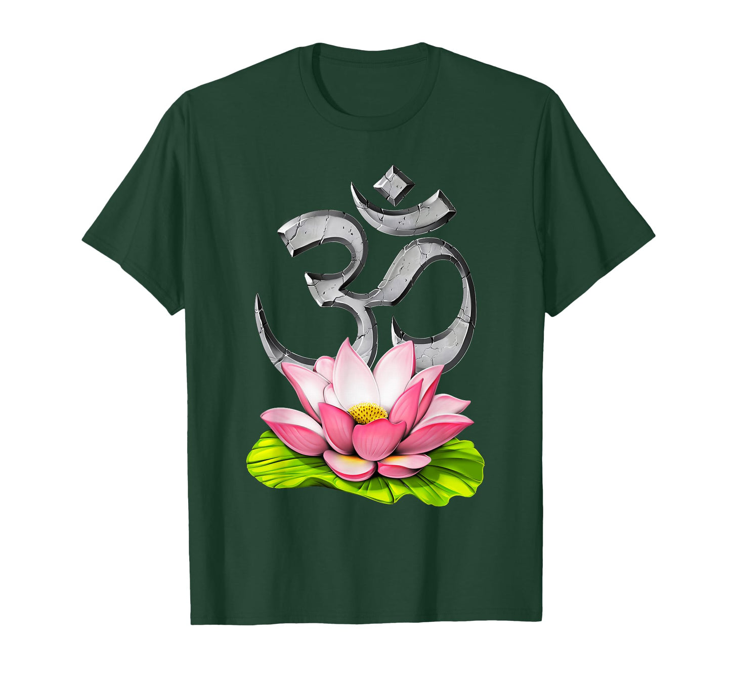 Yoga Lotus Om Symbol Zen Meditation Spiritual Buddhist T-Shirt