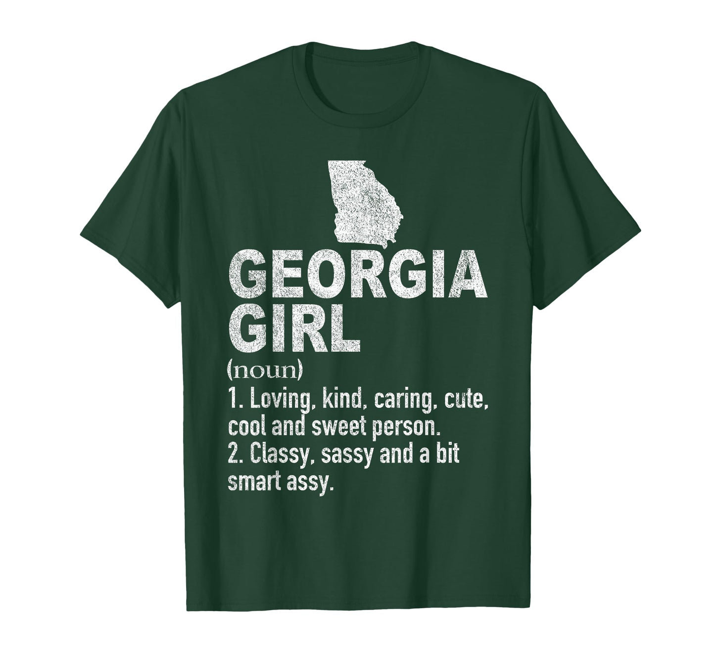Georgia Girl Definition Funny Hometown Home Georgia Roots T-Shirt