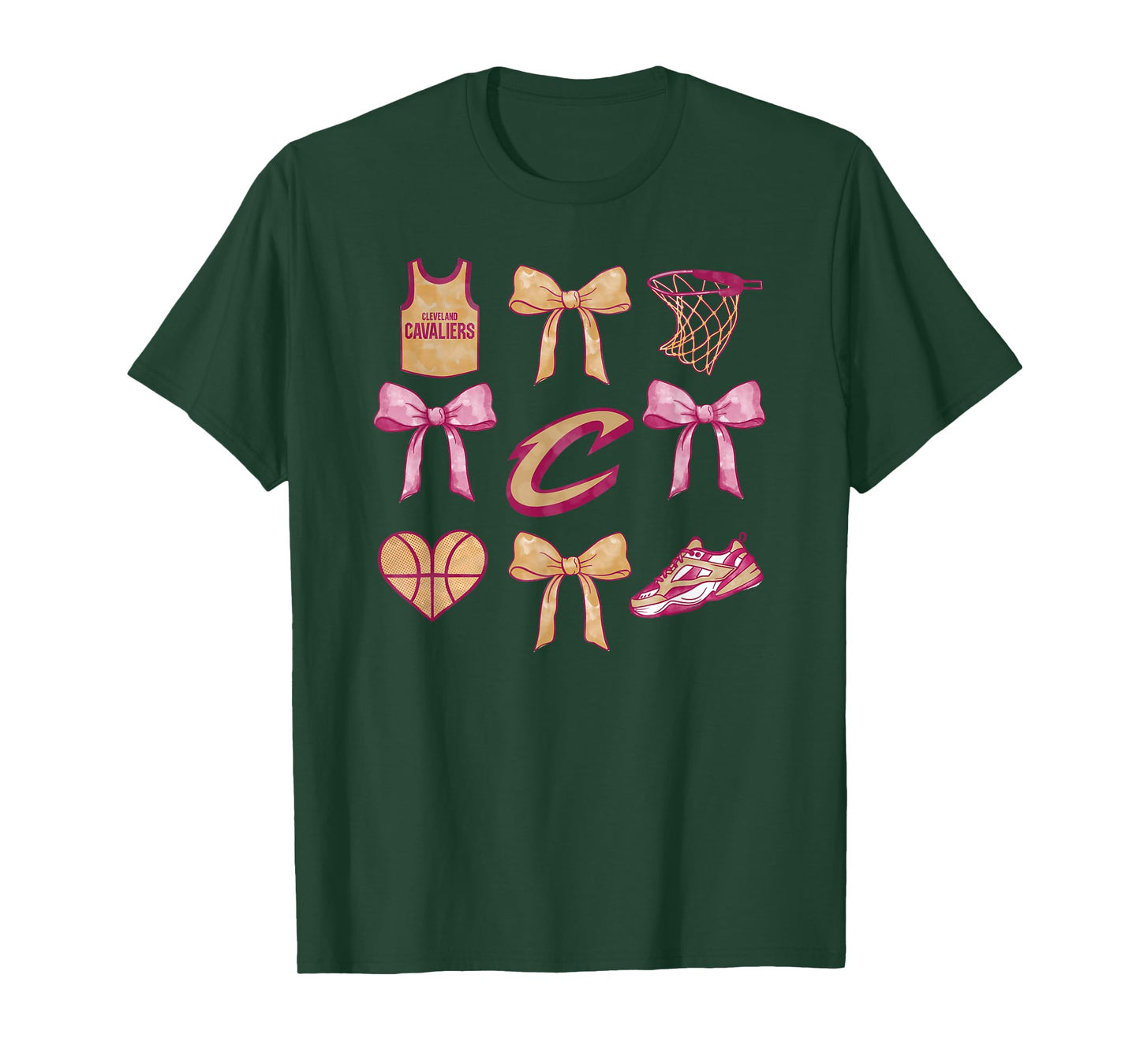 NBA Cleveland Cavaliers Bow Grid T-Shirt