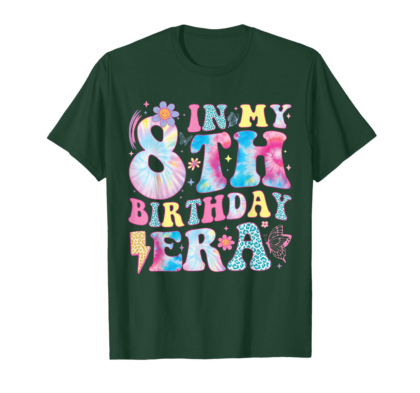 In My 8th Birthday Era Eight Bday 8 Year Old Birthday Girl T-Shirt
