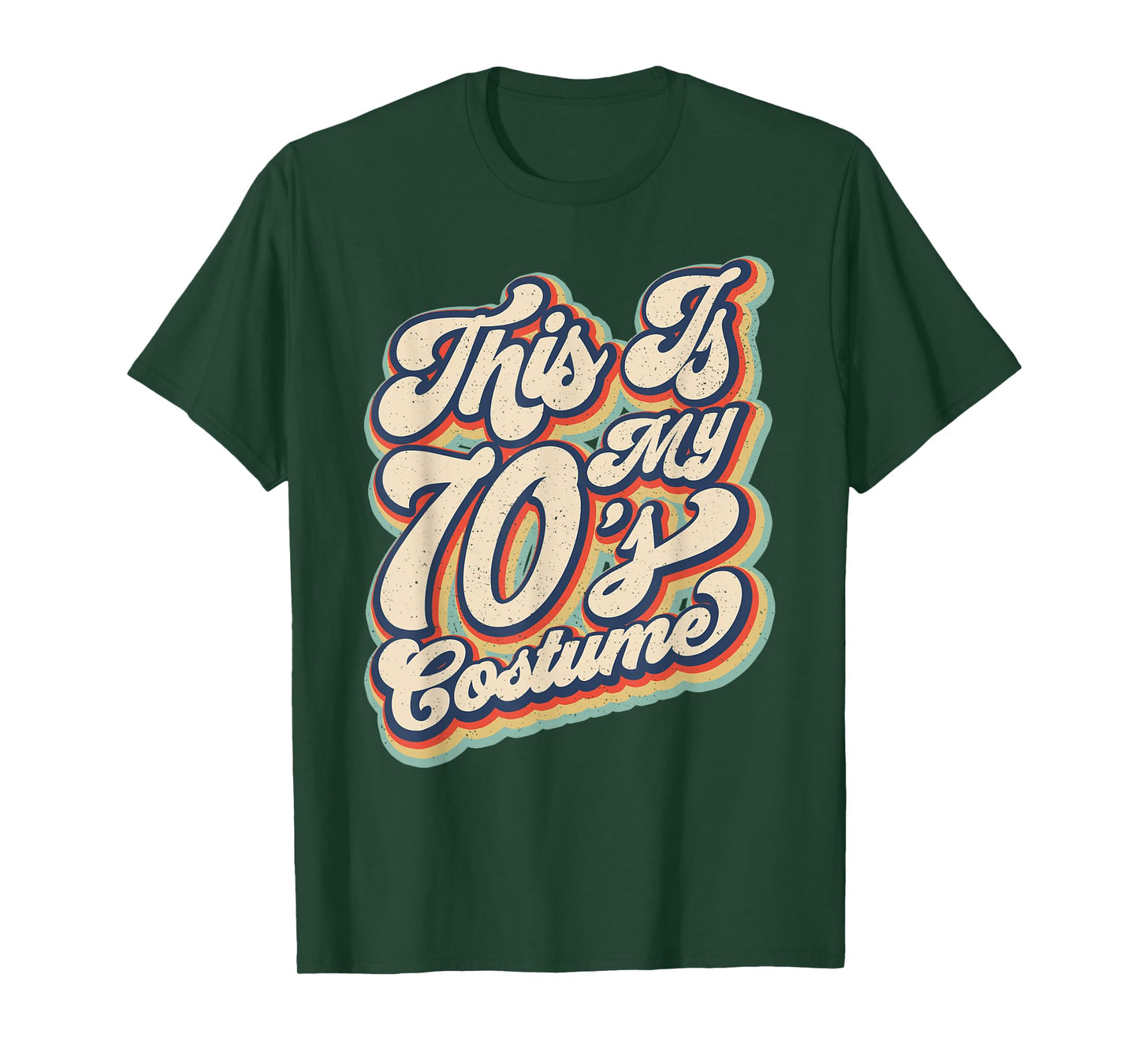 This Is My 70s Costume Vintage Retro Halloween 70's Hippie T-Shirt