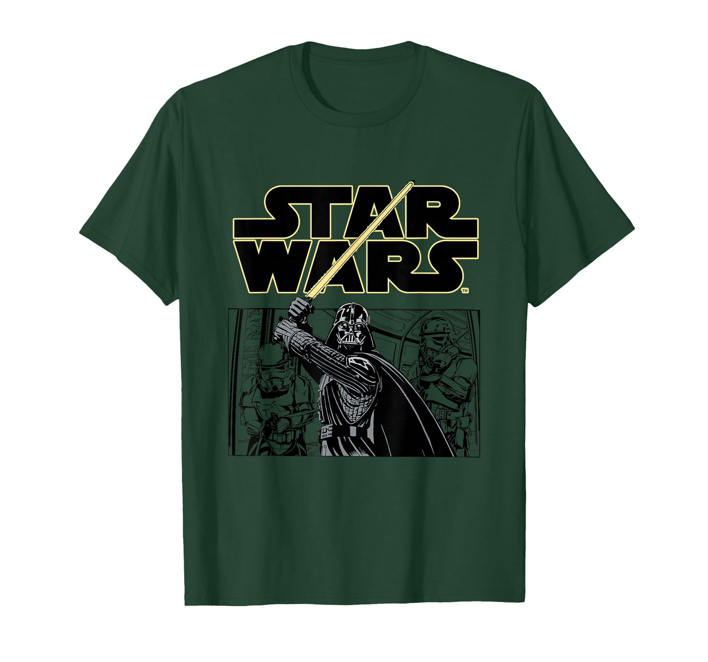 Star Wars Classic Darth Vader Empire Attack Panel T-Shirt