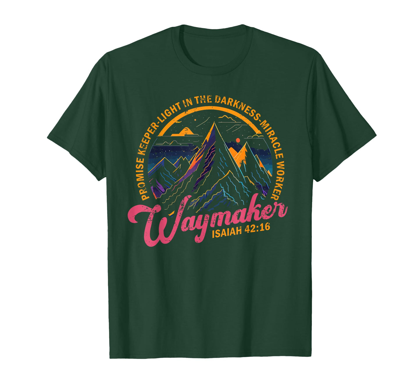 Waymaker Vintage Promise Keeper Miracle Worker Christian T-Shirt