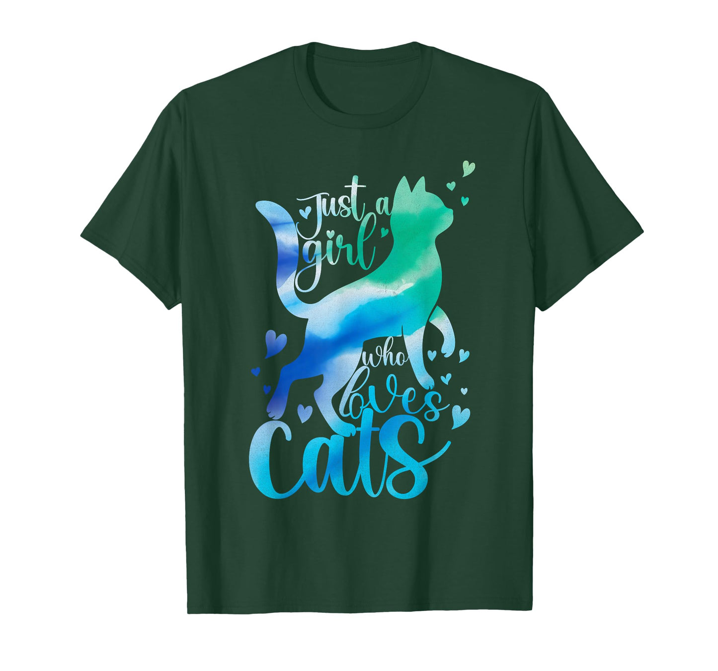 Kitty Just A Girl Who Loves Cats Cute Cat Lover Meow Pet Cat T-Shirt