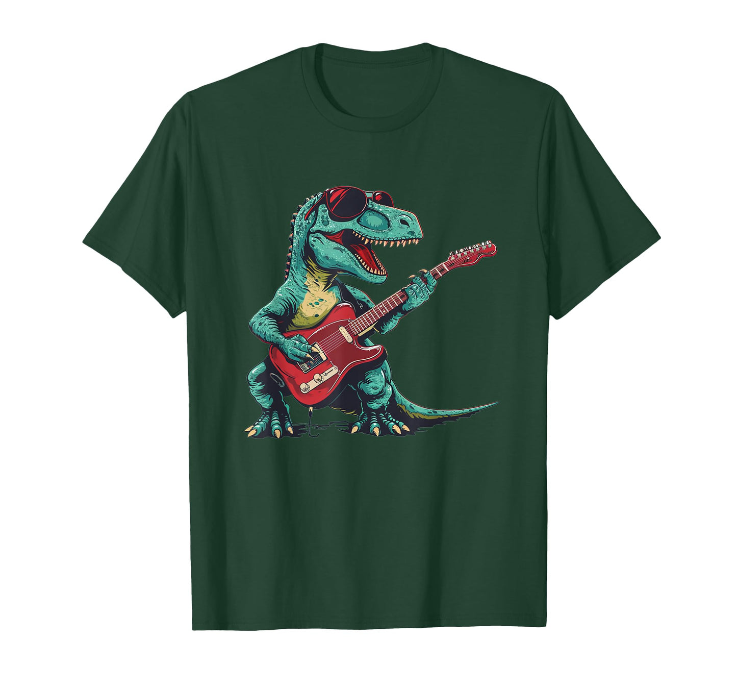 Guitar dinosaur for Jurassic and music lovers T-Shirt