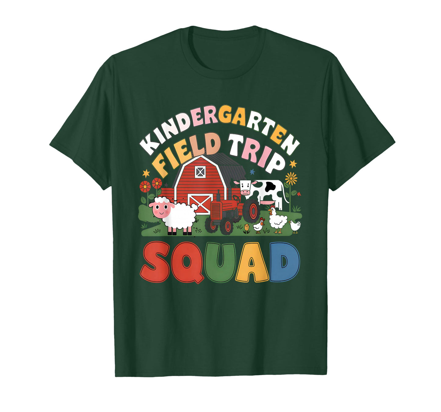 Kindergarten Field Trip Squad Teacher Students Matching T-Shirt