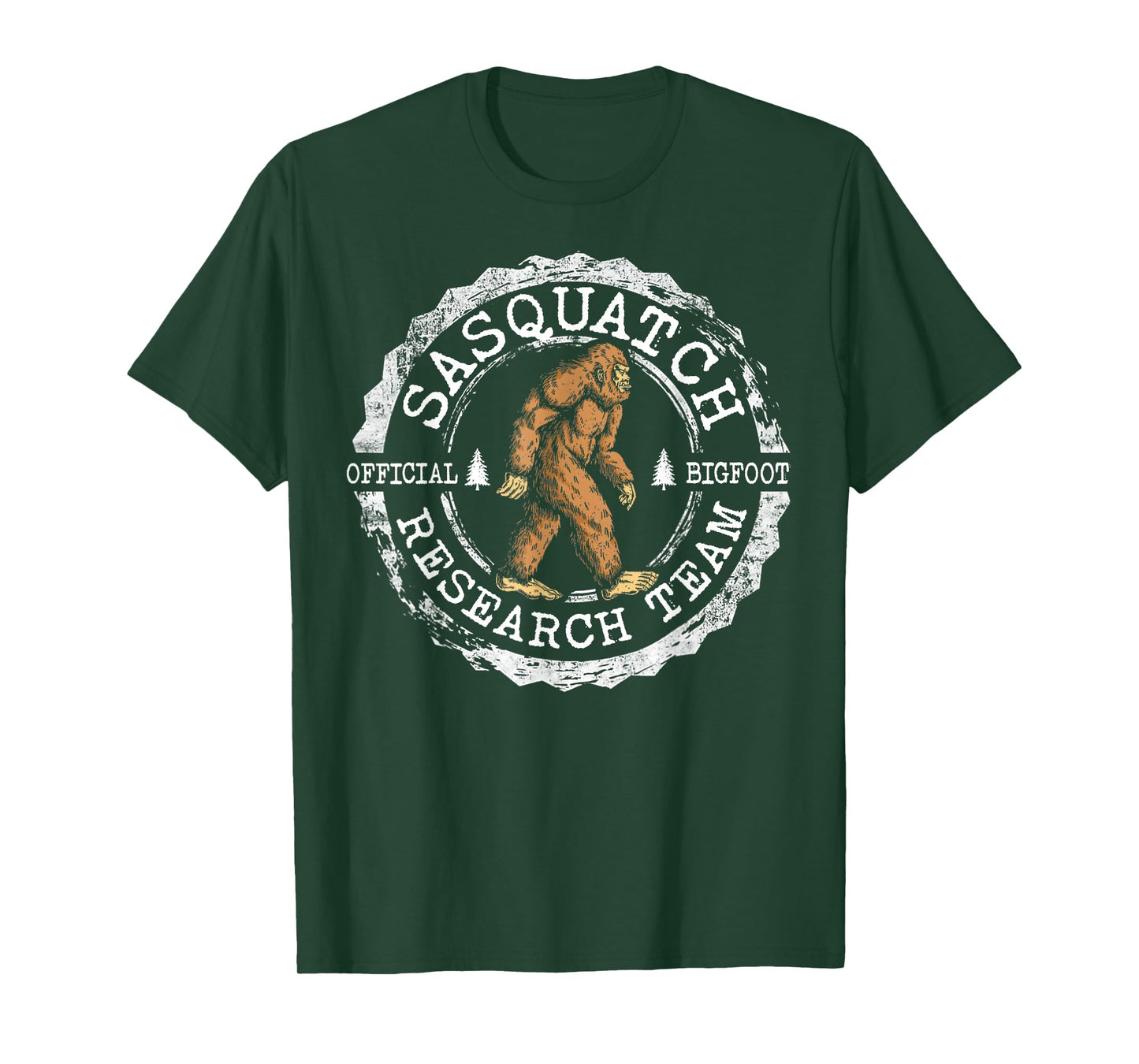 Bigfoot Research Team Vintage Sasquatch Yeti Men Women Kids T-Shirt