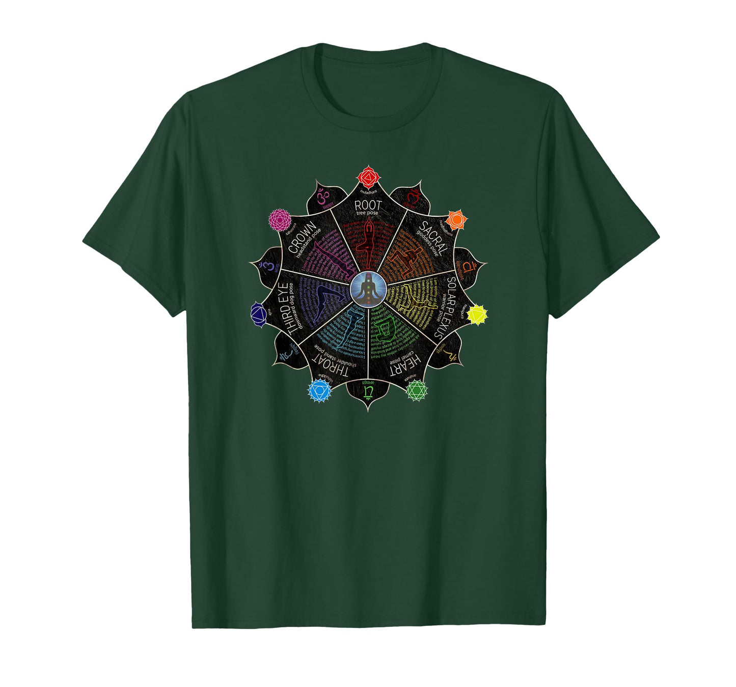 Yoga Meditation Chakra Affirmations T-Shirt