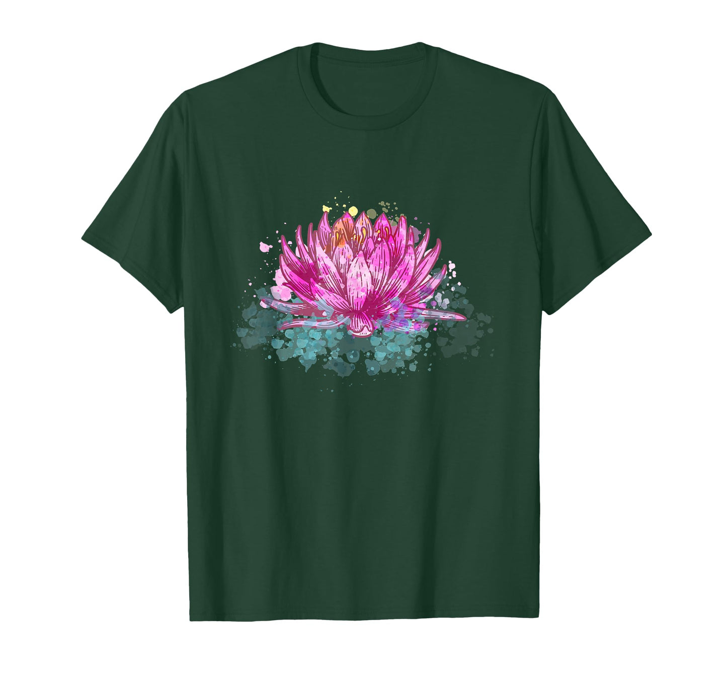 Lotus Flower Namaste Spiritual Yoga Floral Meditation Yogi T-Shirt