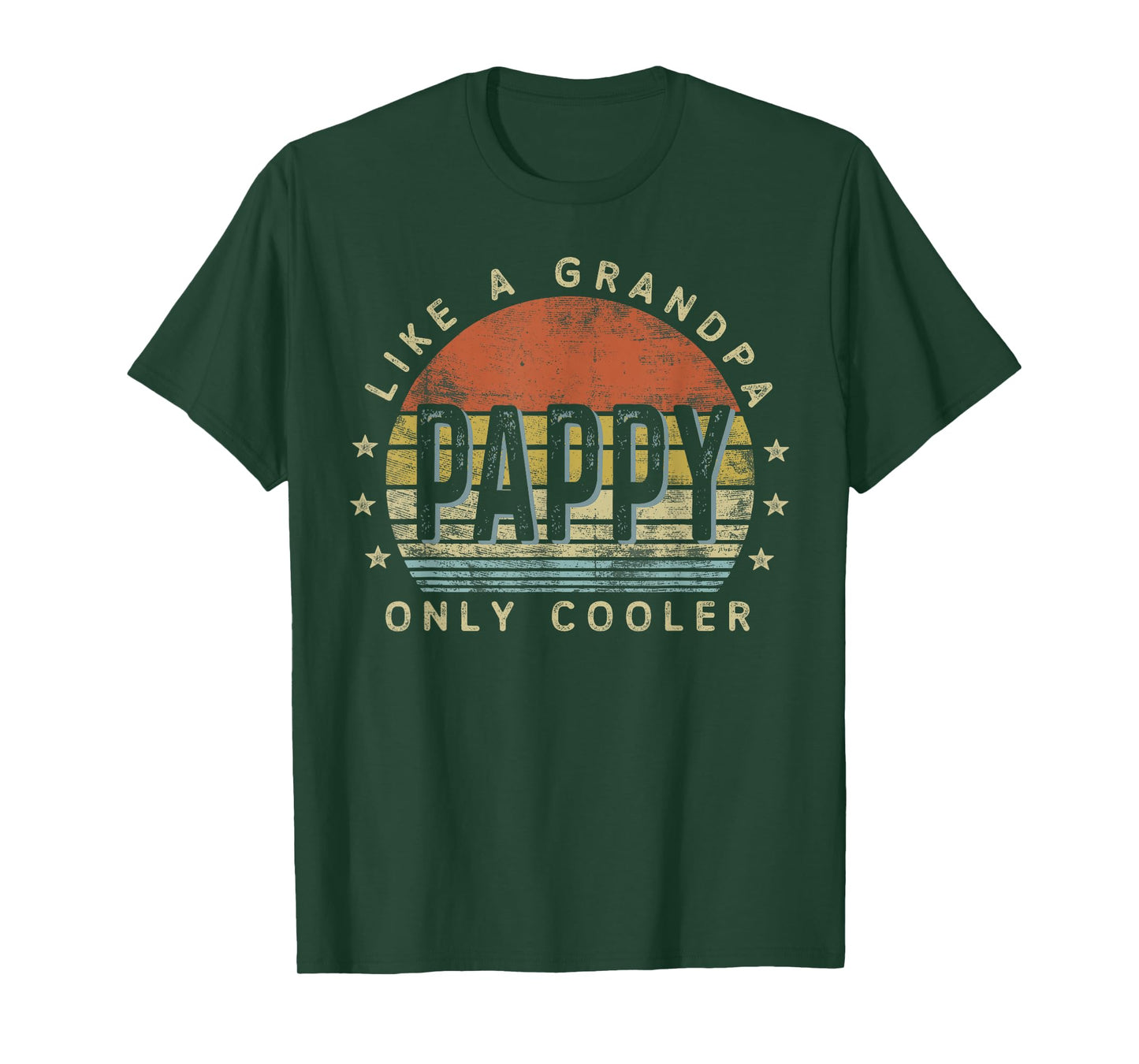 Pappy Like a Grandpa Only Cooler Pappy Gifts Vintage Style T-Shirt