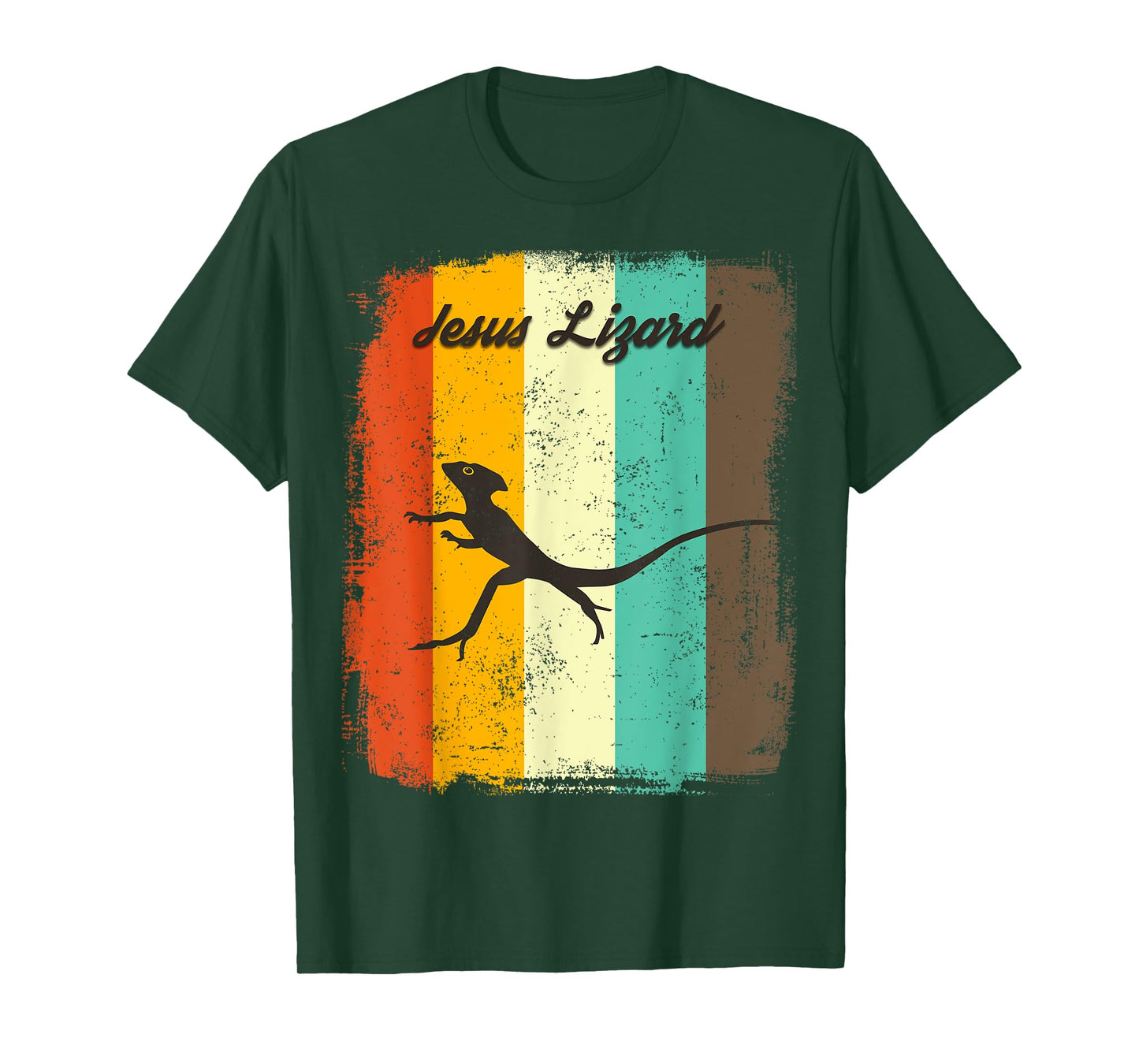 Jesus Lizard Retro 70s Vintage Reptile Lover T-Shirt