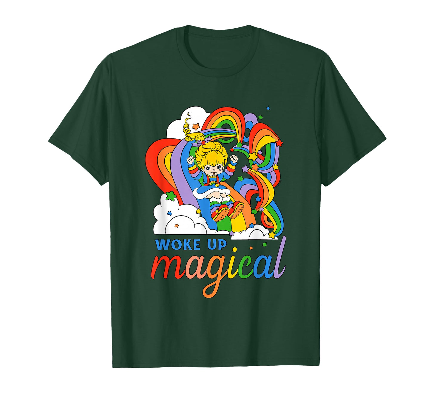 Rainbow Brite Woke Up Magical Vintage Rainbow Slide T-Shirt