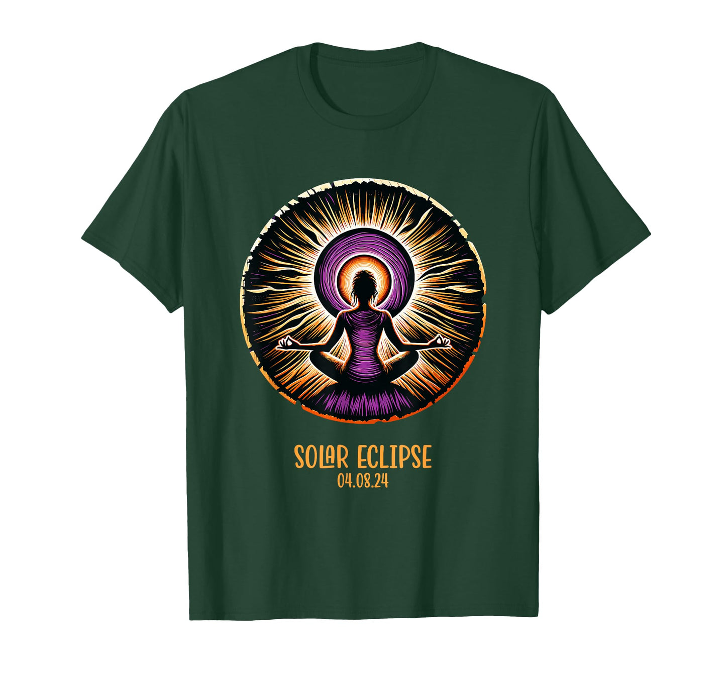 Totality April 8 2024 Total Solar Eclipse Women Yoga T-Shirt