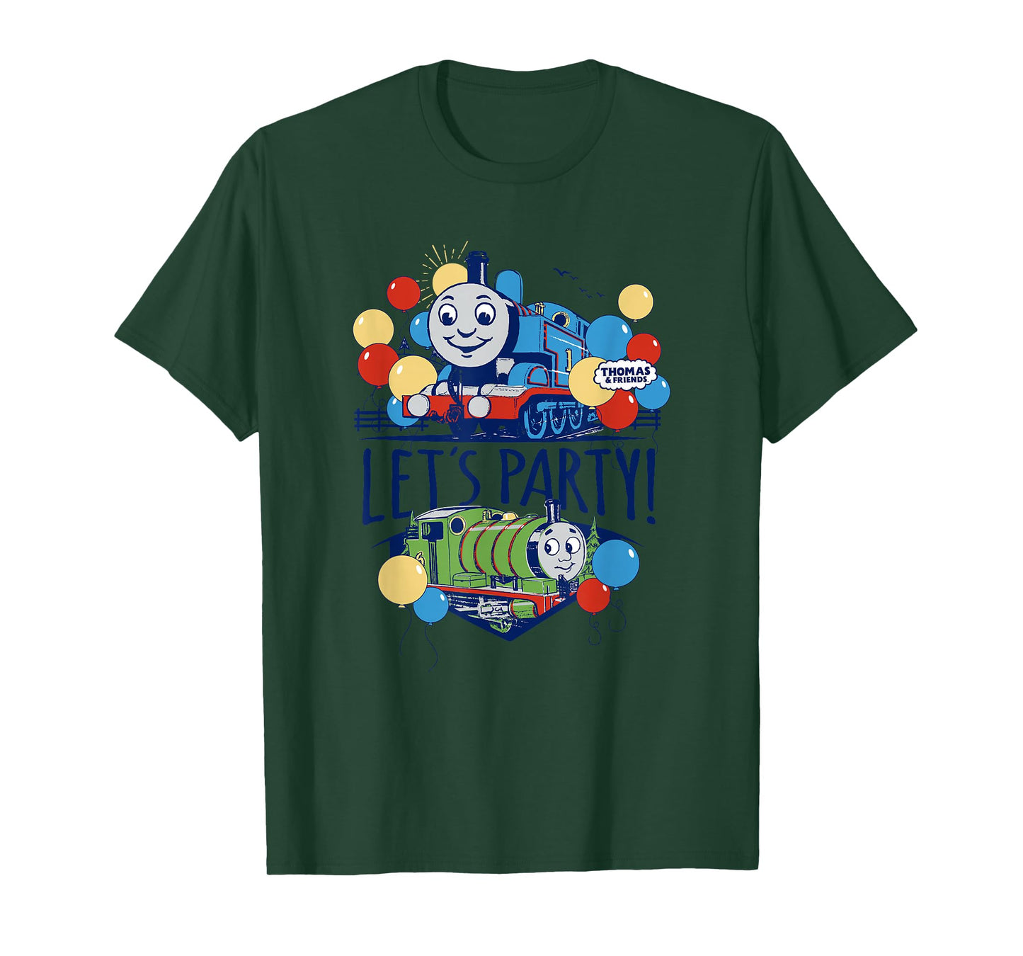 Thomas & Friends - Blue Vintage Let's Party T-Shirt