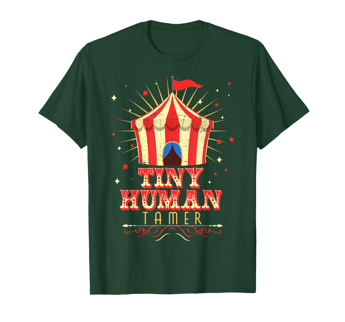 Tiny Human Tamer Carnival Circus Daycare Preschool Teacher T-Shirt