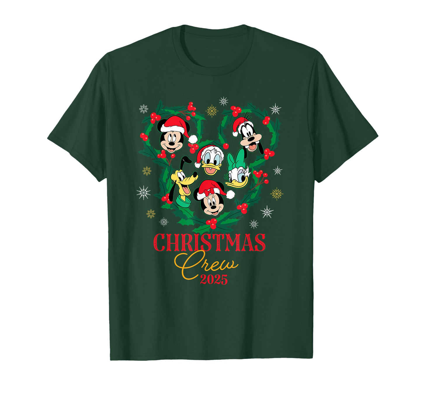 Disney Mickey & Friends Christmas Crew 2025 Holiday Trip T-Shirt