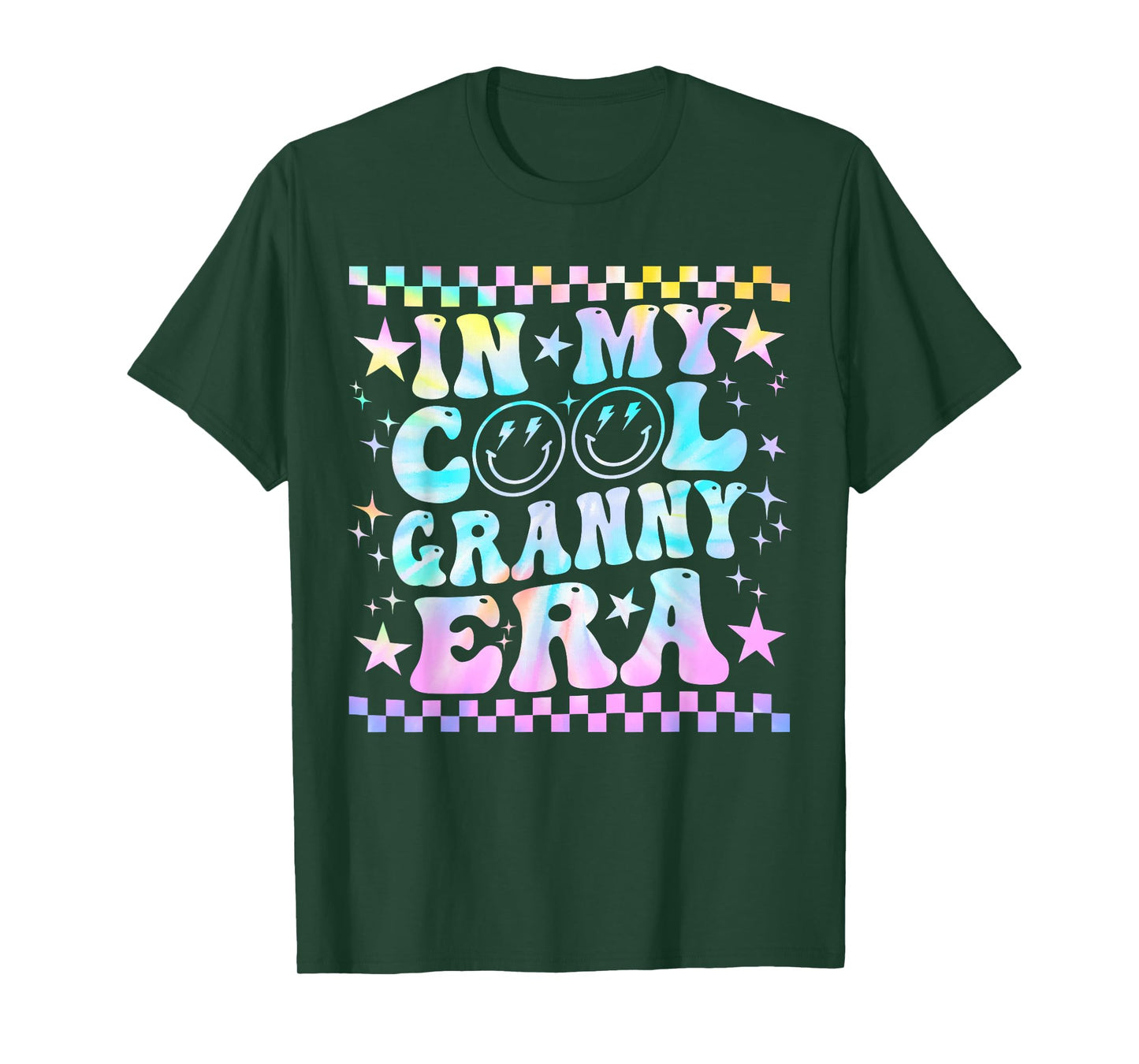 Tie Dye Groovy In My Cool Granny Era Funny Family T-Shirt
