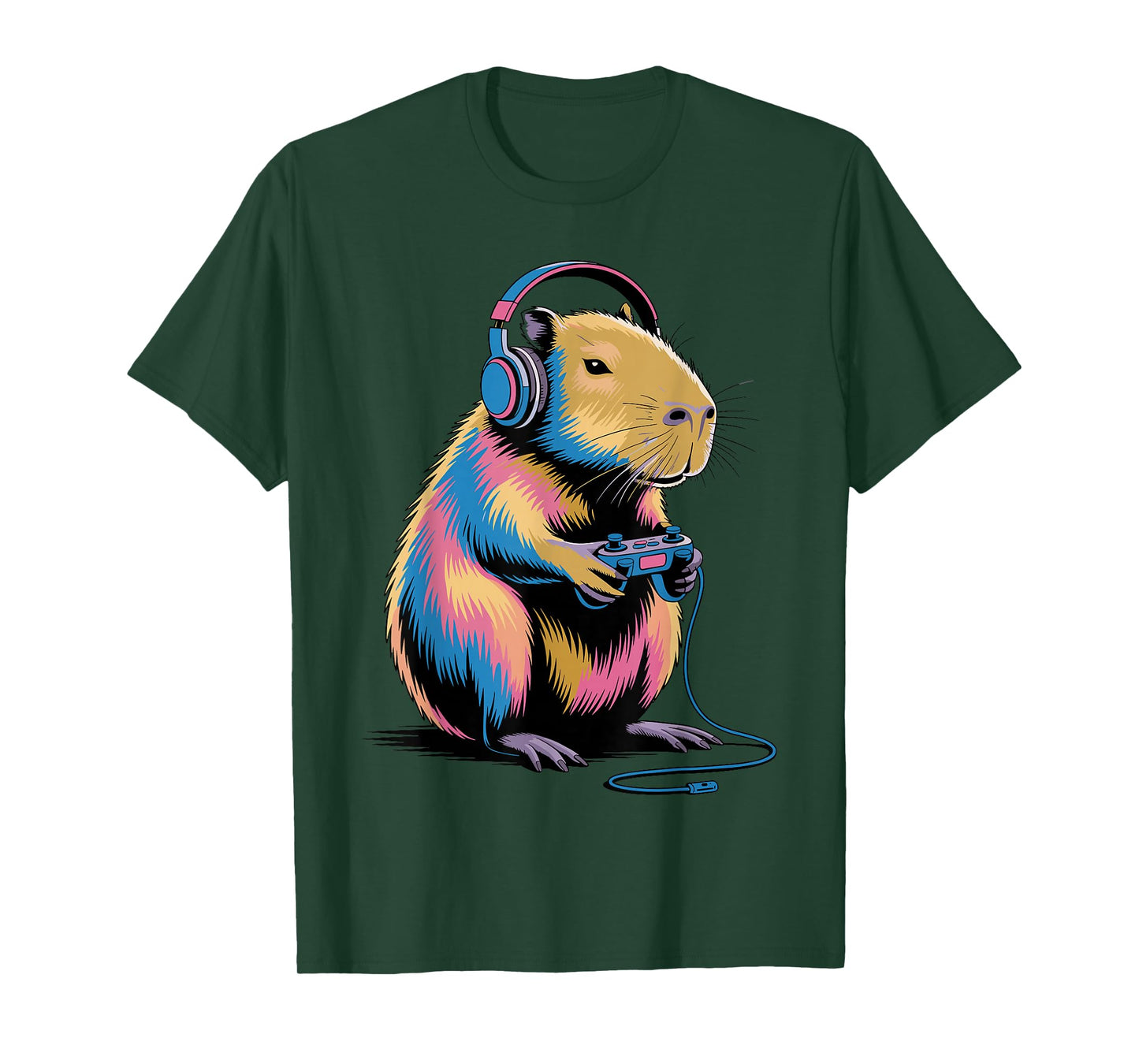 Cool Capybara Art for Men Women Kids Rodent Capybara Lover T-Shirt