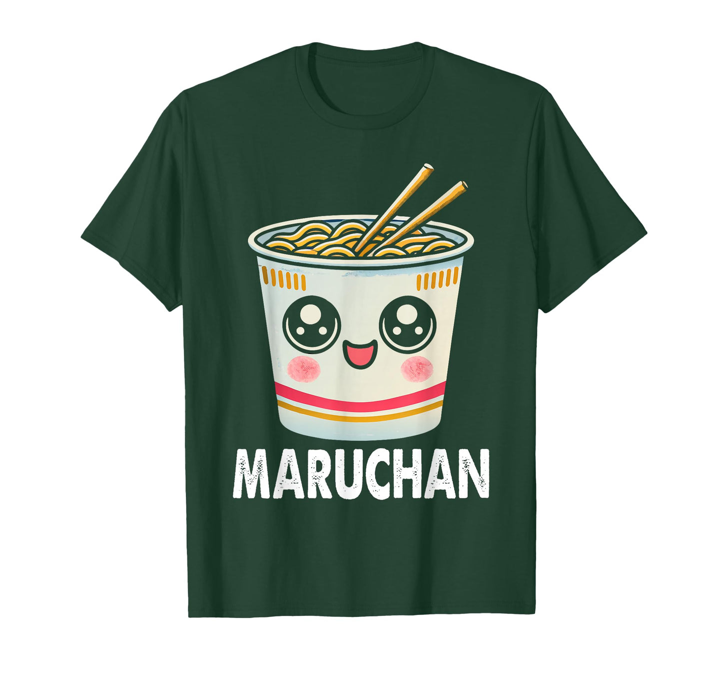 Cute Ramen Noodle Cup Face T-Shirt