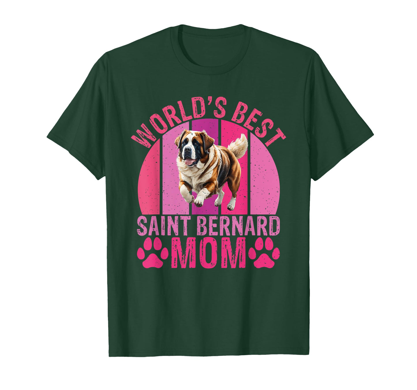 Worlds best Saint Bernard Mom St Bernard T-Shirt