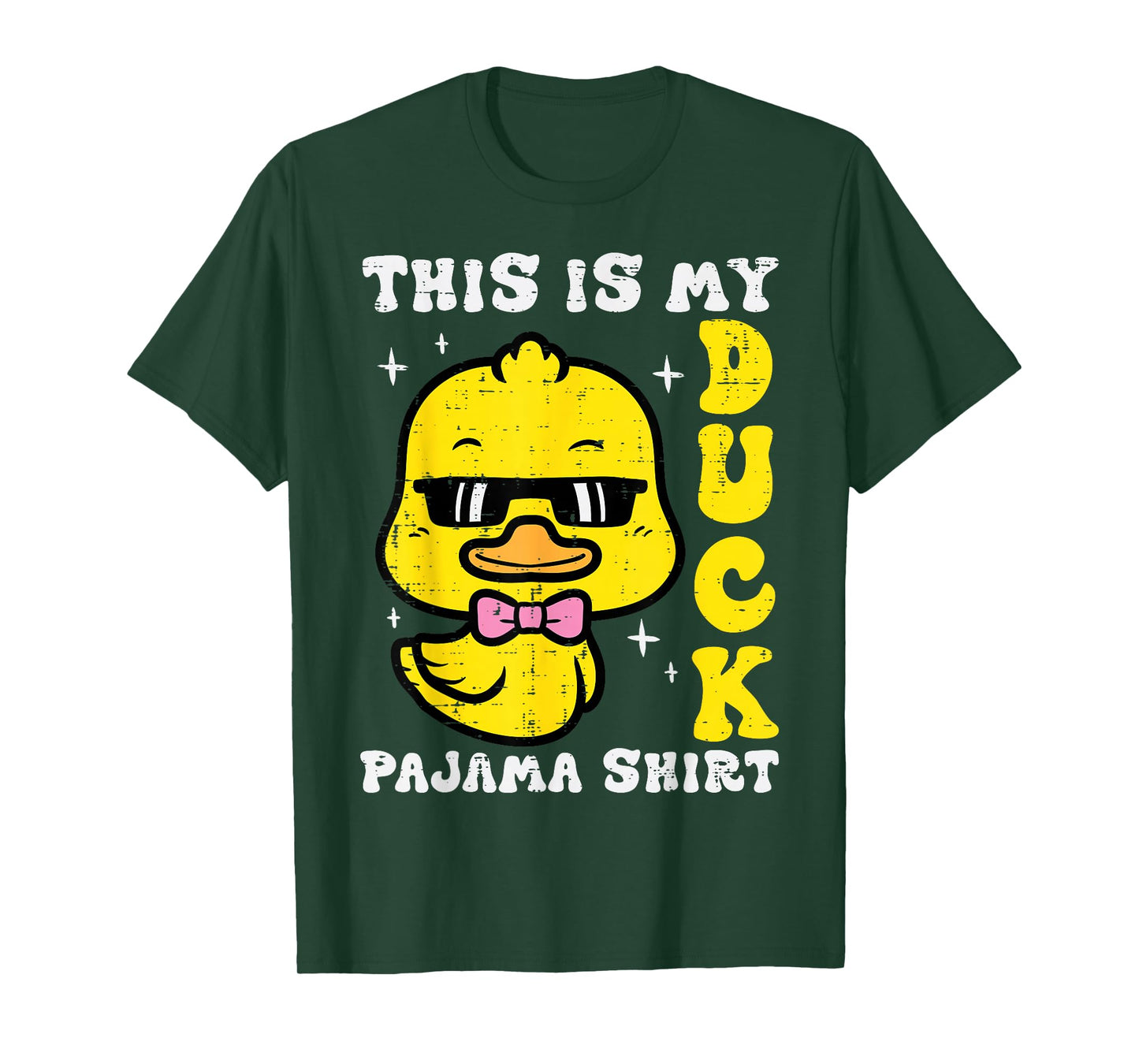 This Is My Duck Pajama Shirt Cute Women Girls Boys Kids Men T-Shirt
