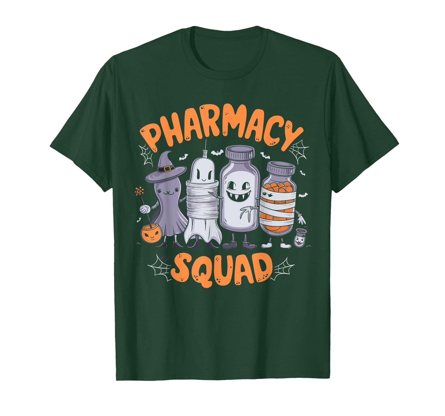 Pharmacy Squad Cute Halloween Pharmacist Techs Students Fun T-Shirt