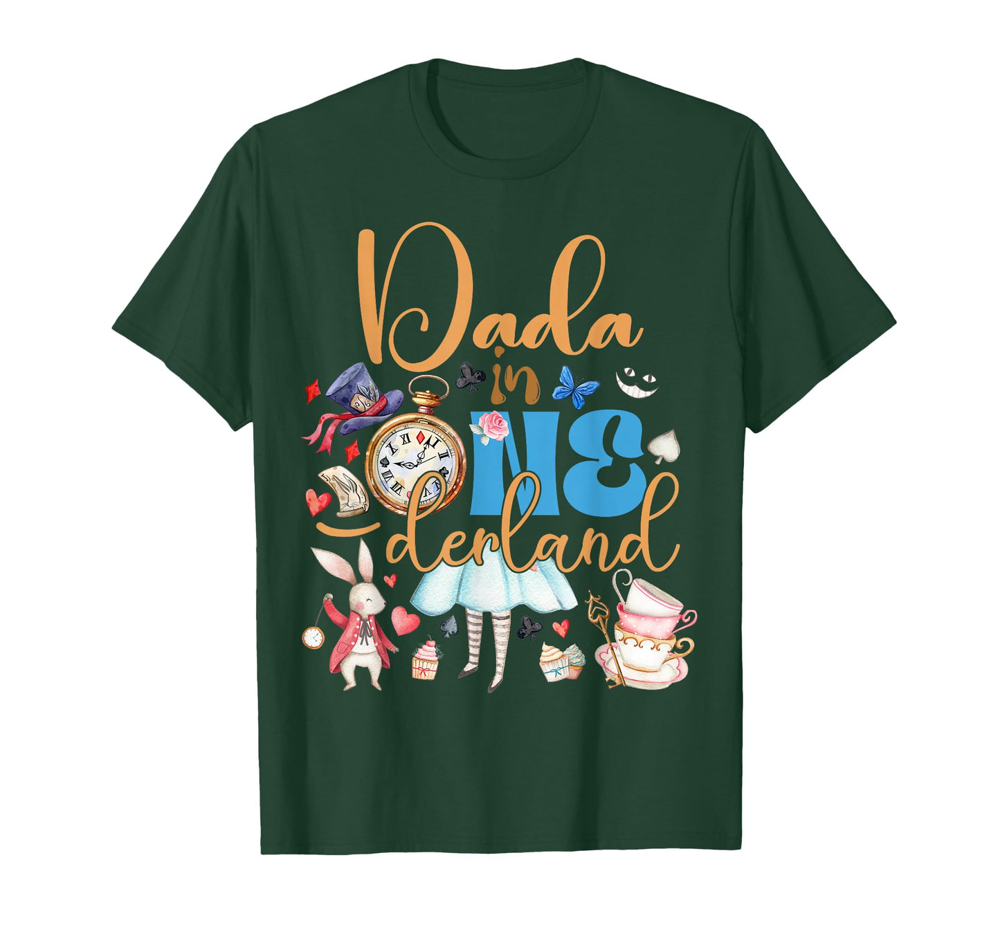 Alice Dada in ONEderland Birthday Family T-Shirt