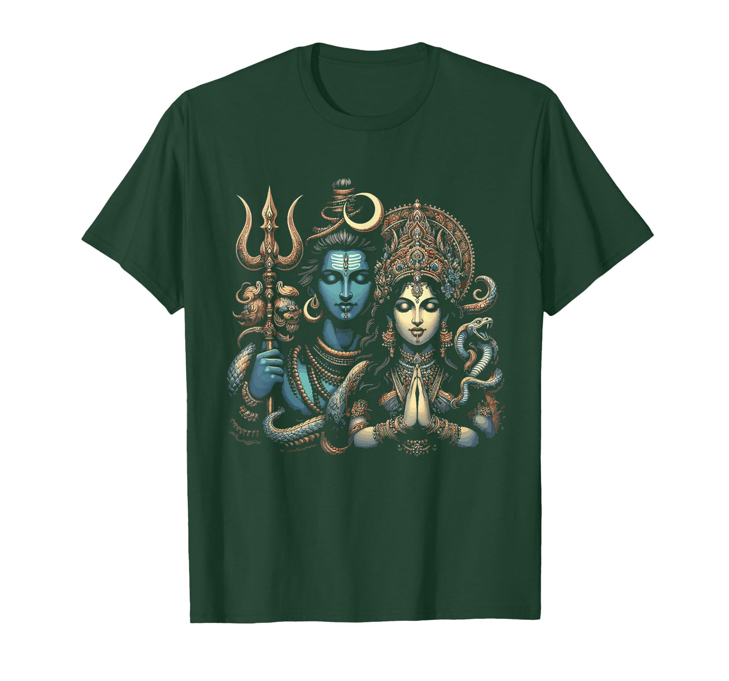 Lord Shiva Durga Hindu God Mahadeva Goddess Goddess Parvati T-Shirt