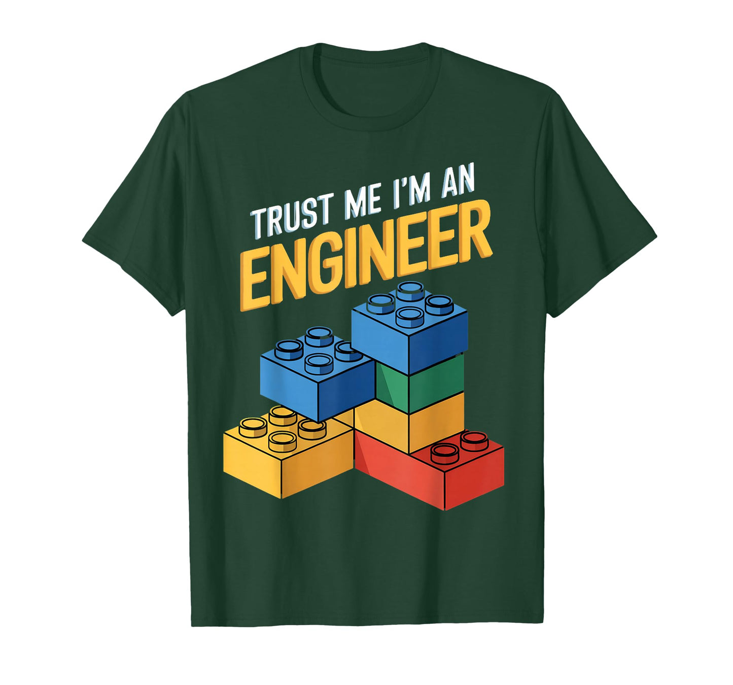 I'm An Engineer Kids Brick Builder Bricks Building Blocks T-Shirt
