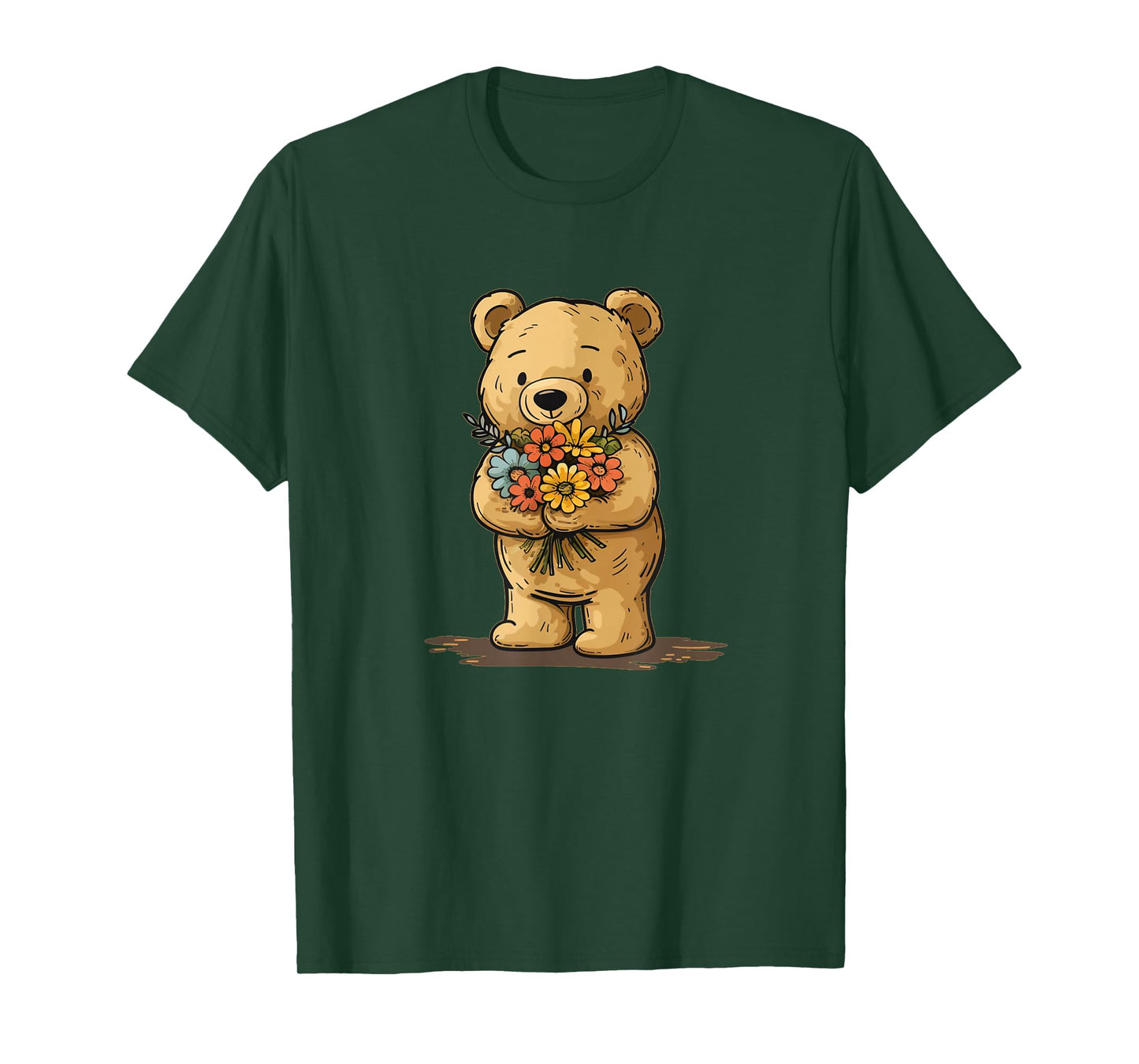 Sweet Teddy bear for flowers and garden lovers T-Shirt