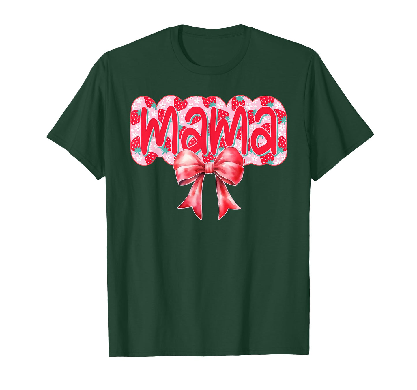 Mama Of The Berry First Birthday Strawberry Family Matching T-Shirt
