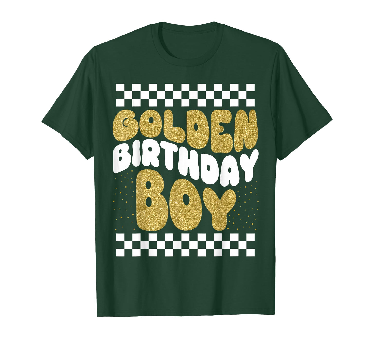 Golden Birthday Boys Bday Toddlers Birthday Party Decoration T-Shirt