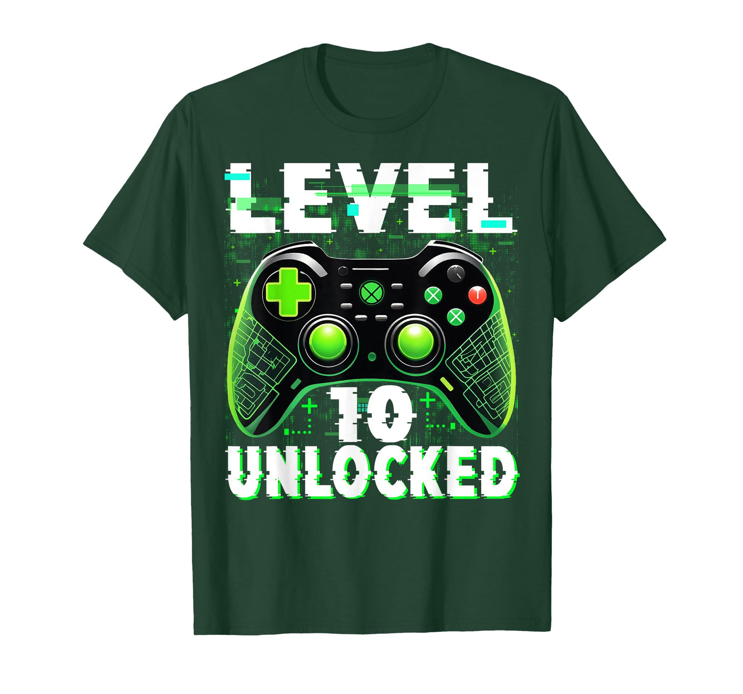 Level 10 Unlocked Shirt Funny Video Gamer Geek 10th Birthday T-Shirt