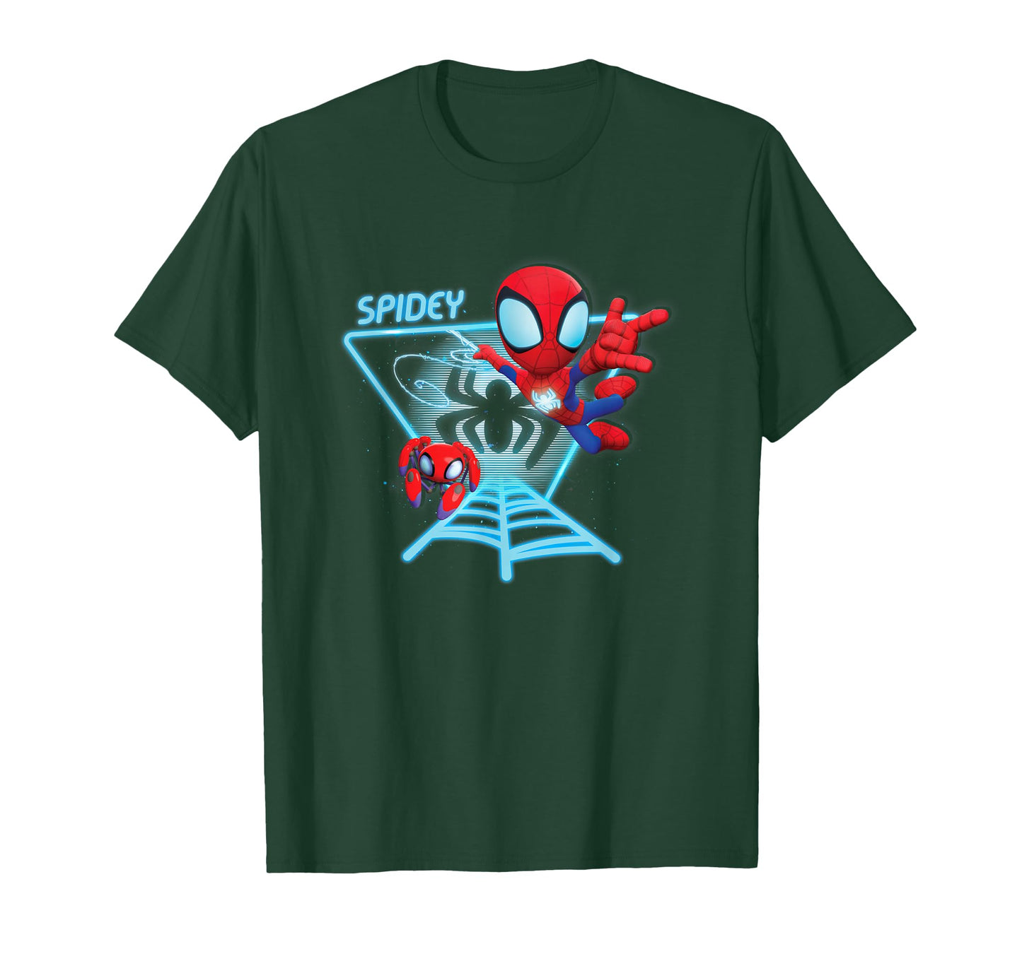 Marvel Spidey And His Amazing Friends Spidey Hologram T-Shirt