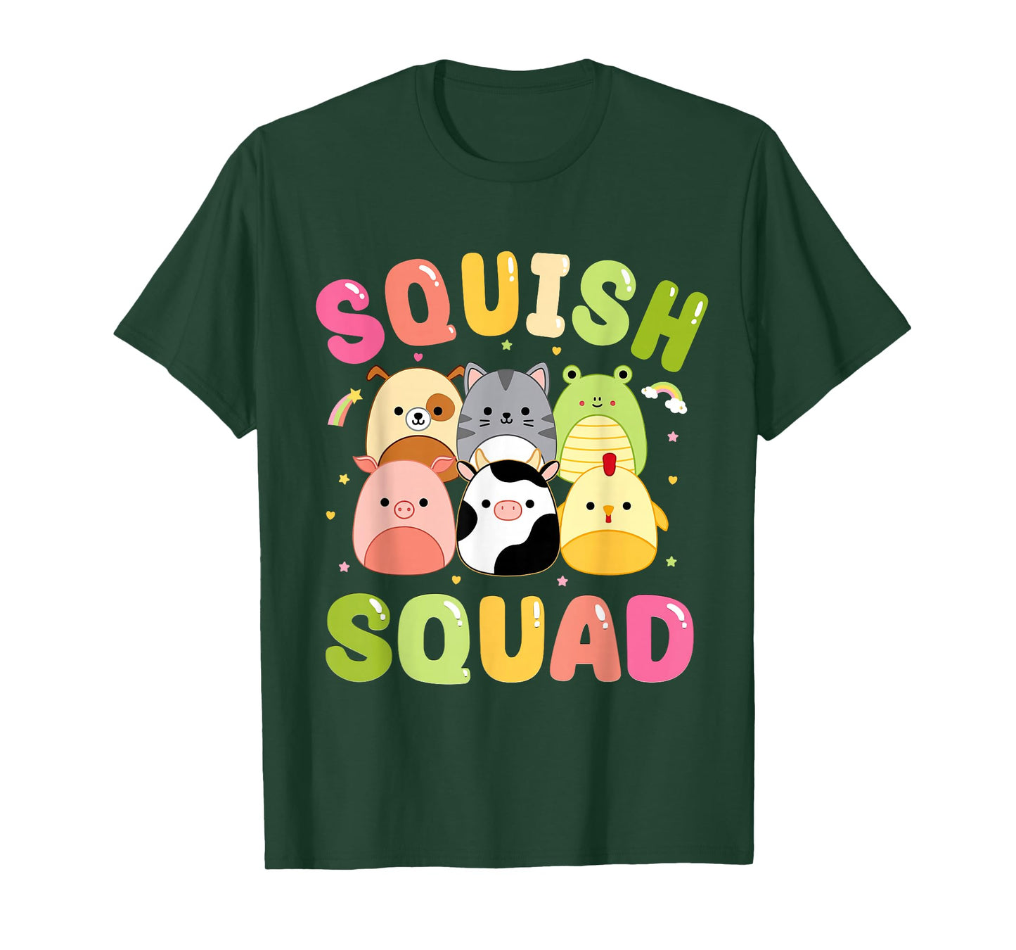 Squish Squad Girls Kids Toddlers Cute Birthday T-Shirt