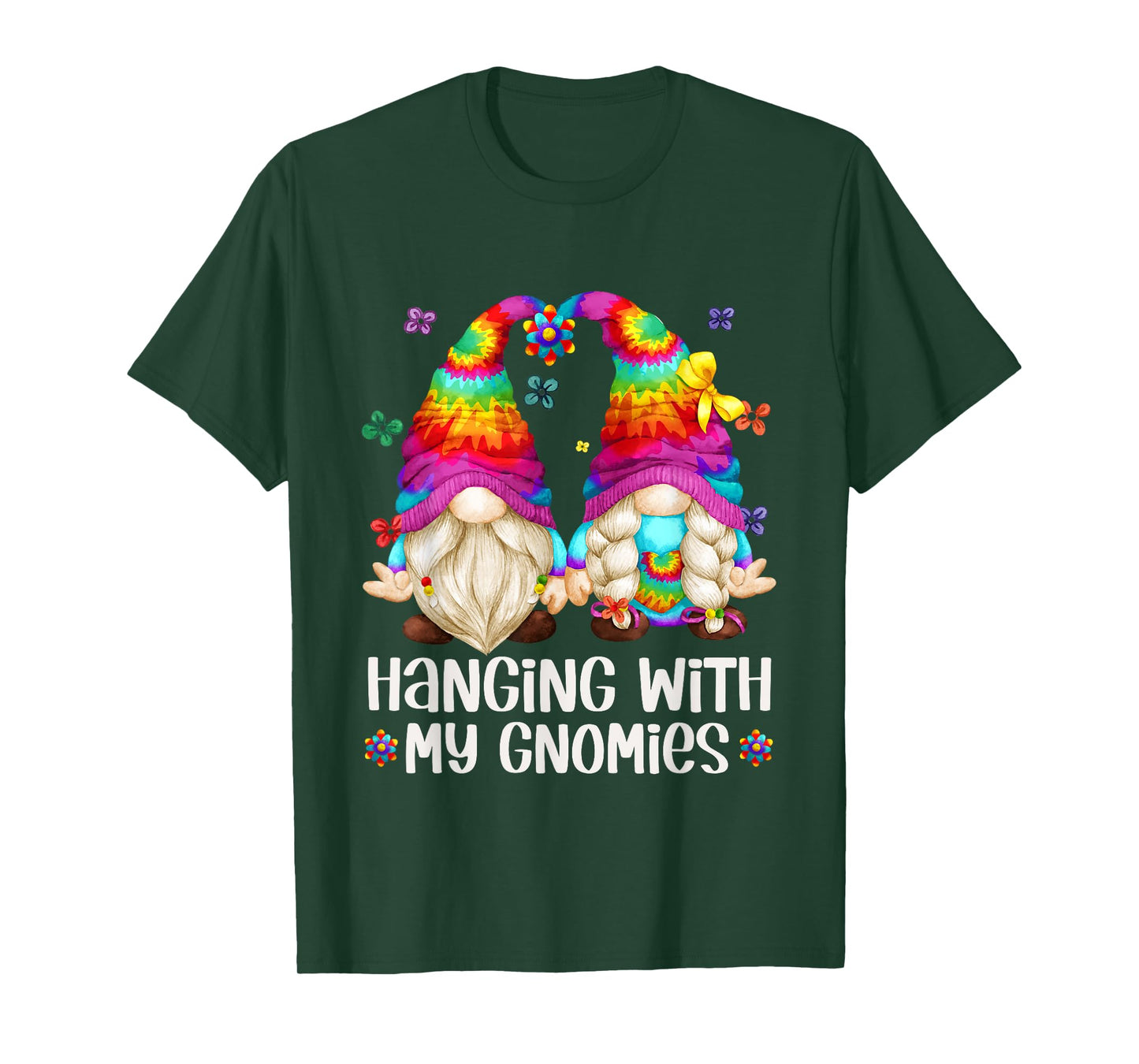Hippie Gnome For Summer Vacation For Hanging With My Gnomies T-Shirt
